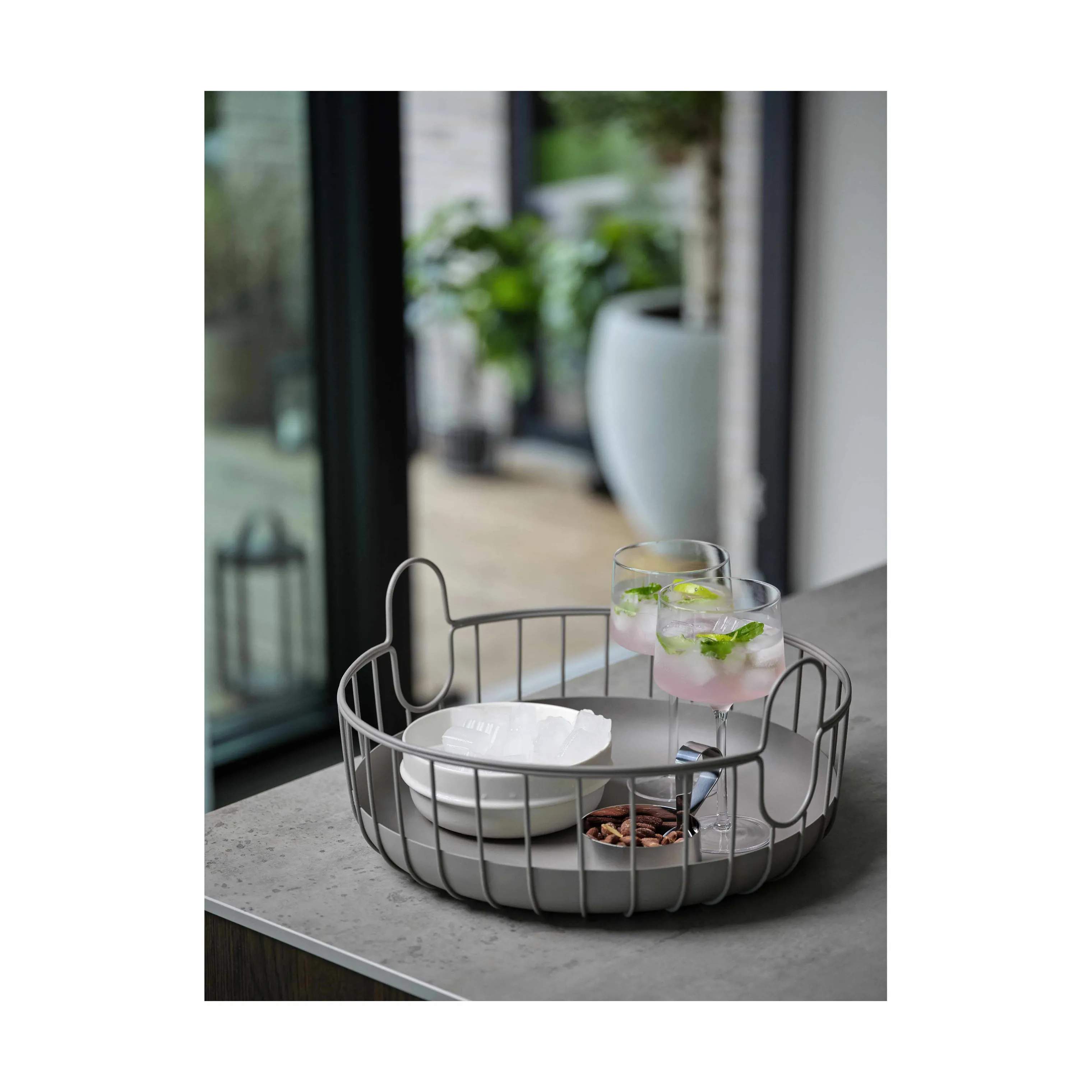 Zone Kurve Inu Kurv i Taupe, 38 cm, 2