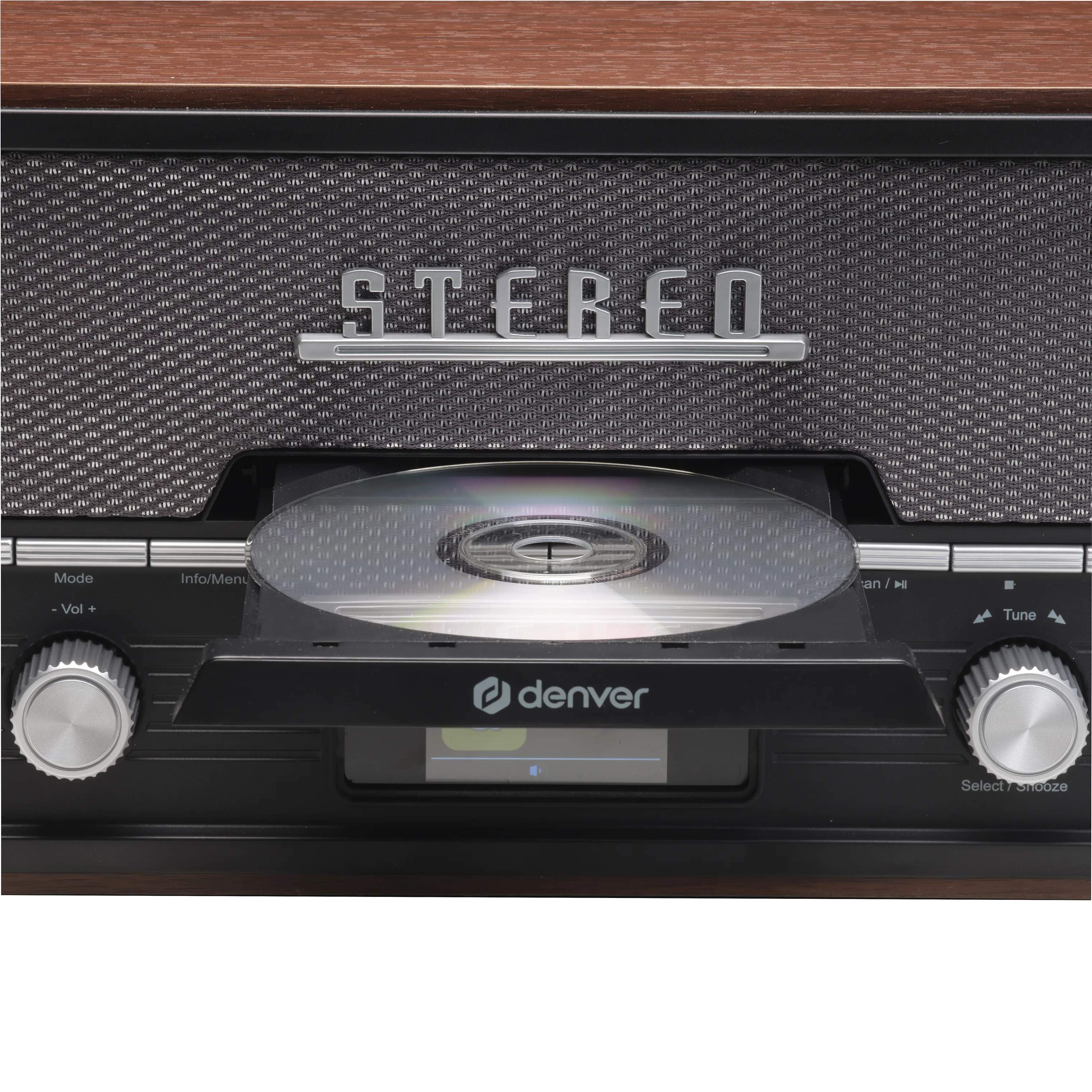 Denver Højtalere Retro Anlæg MDA-525DW i Brun, 2