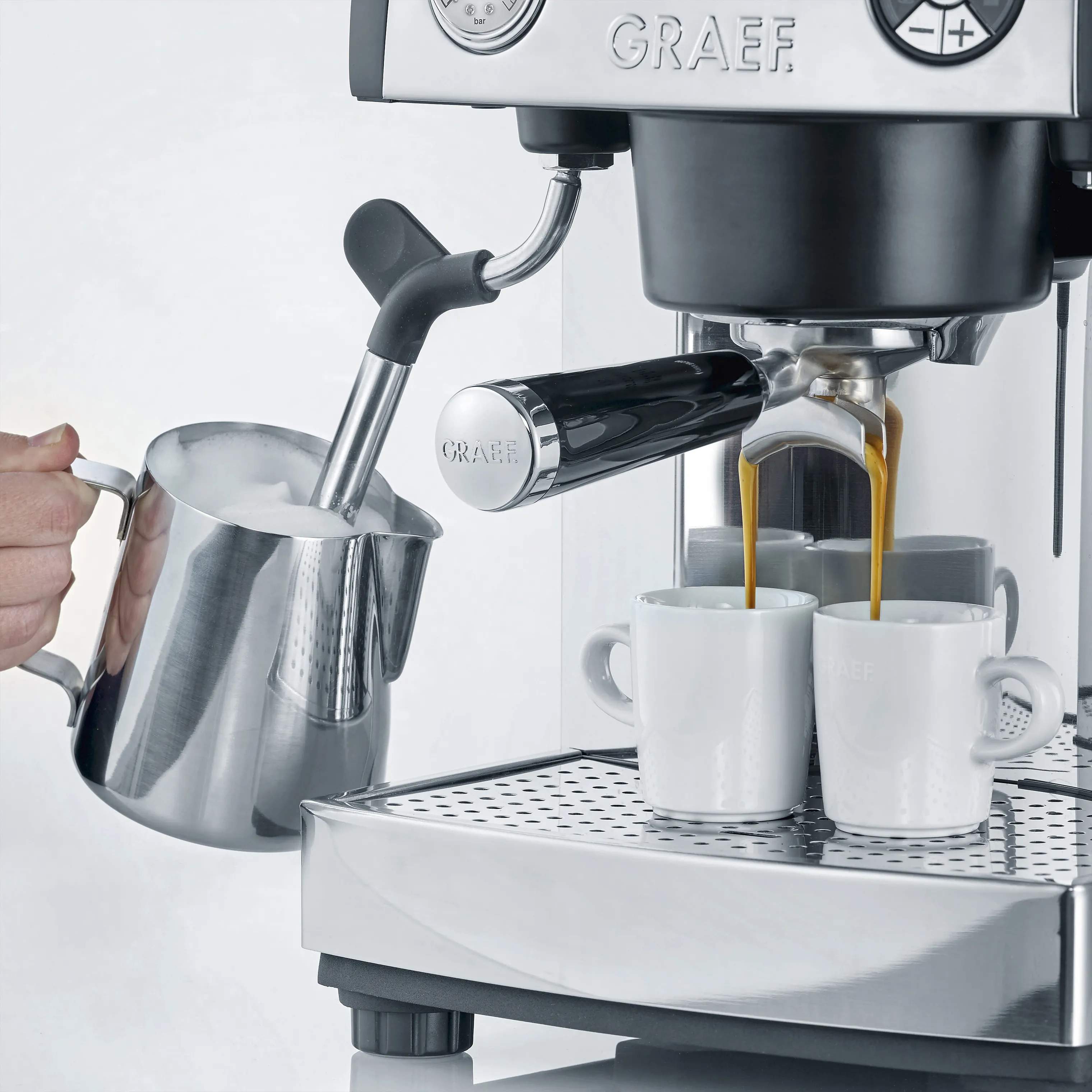 Graef Espressomaskiner Espressomaskine GRES902EU i Stål/Sort, 2