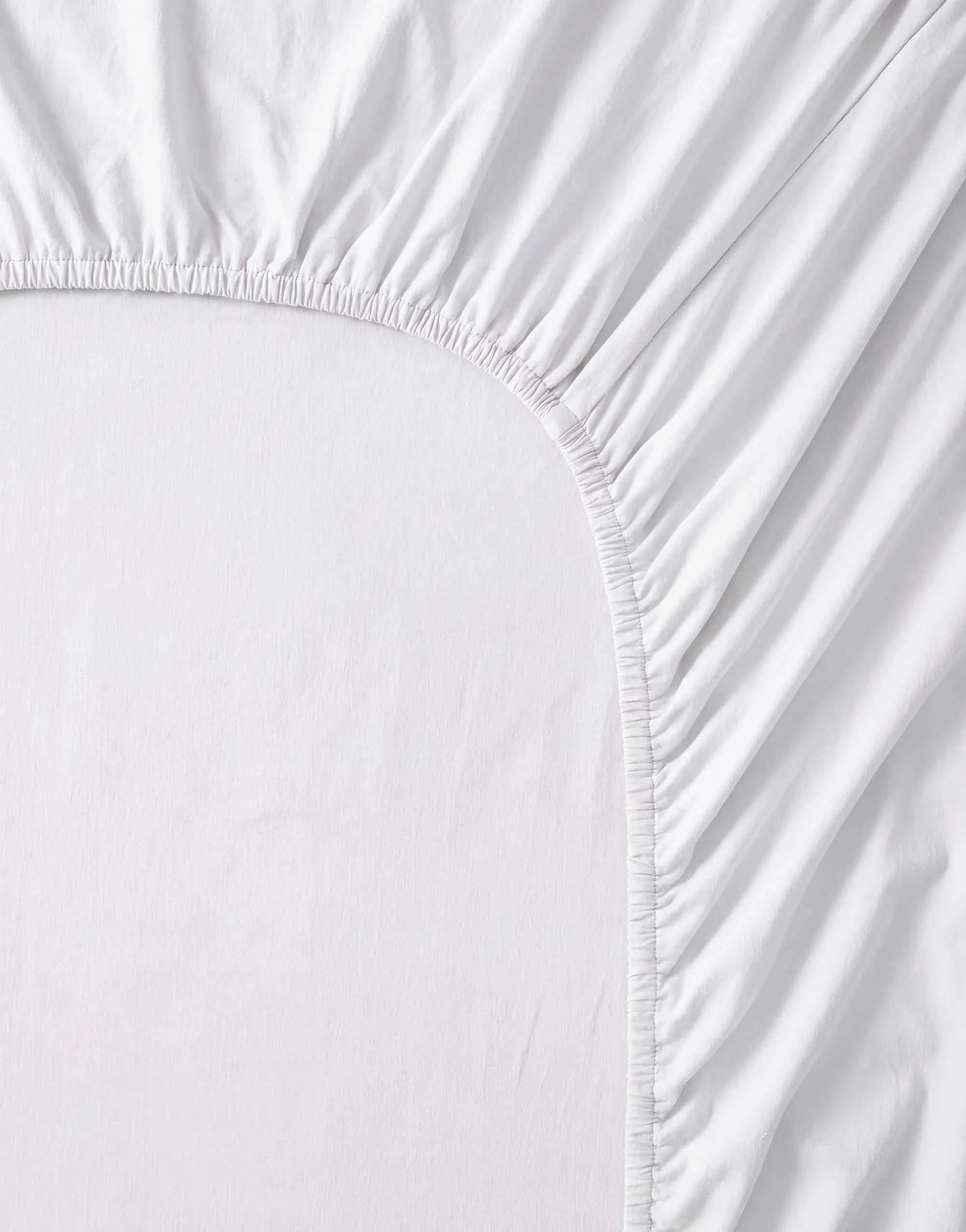 Essenza Lagner Fine Organic Jersey Topmadraslagen i White, B100 x L220 cm, 2