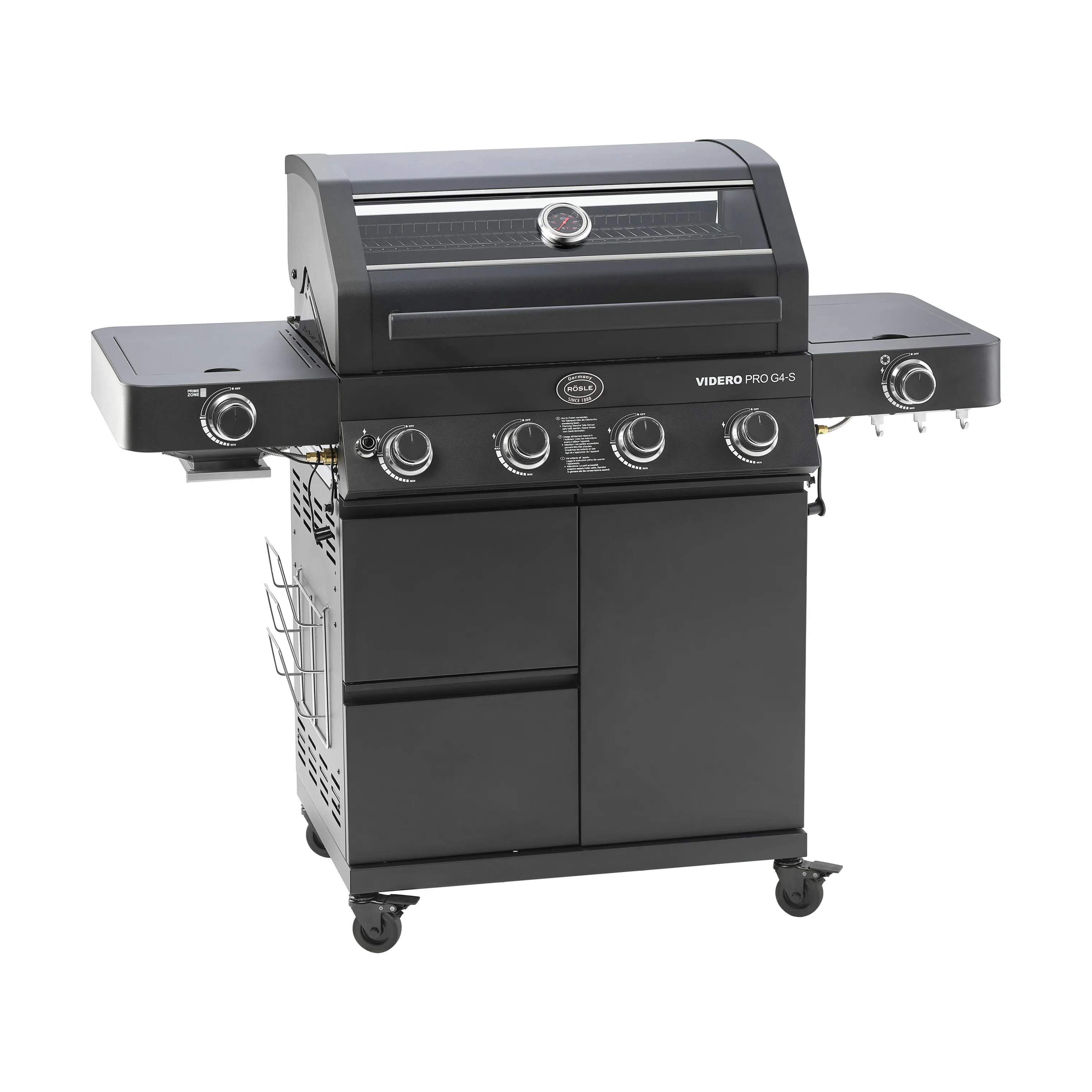 Videro Pro Gasgrill, sort, large