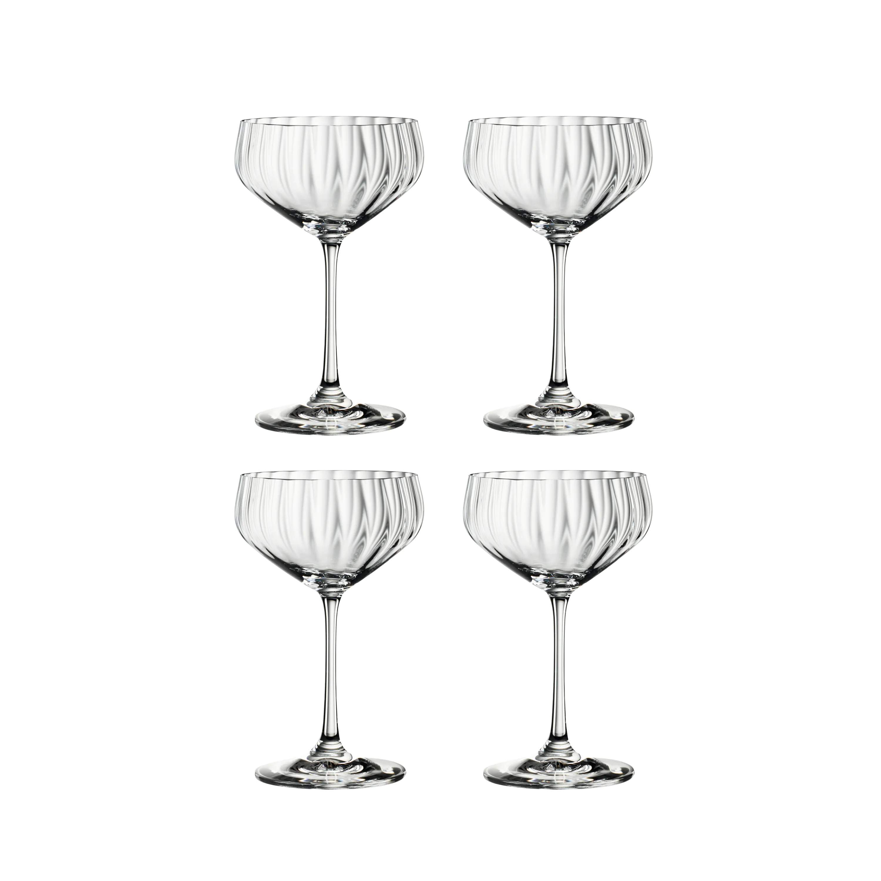 Spiegelau Champagneglas Lifestyle Coupette Glas - 4 stk. i Klar, 1