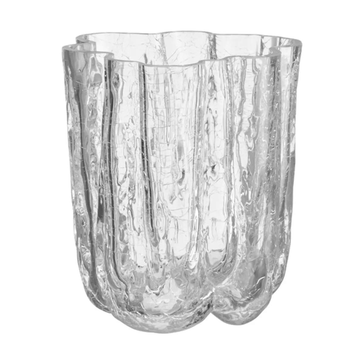 Crackle Vase, clear, large