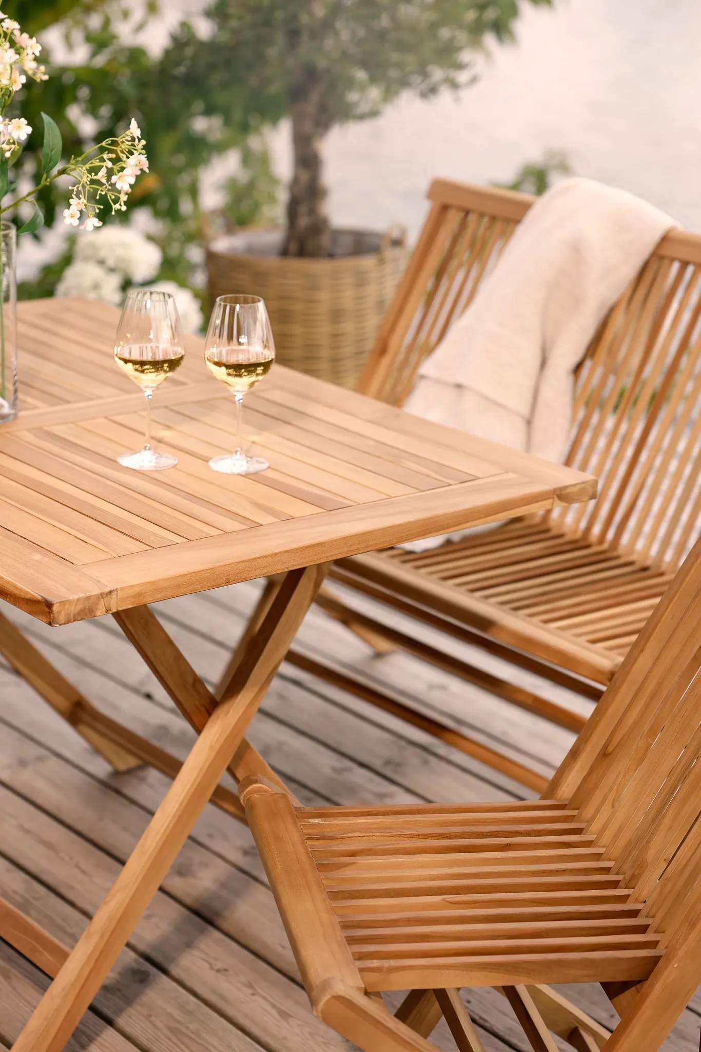 SKAGEN living Havemøbelsæt Blåvand Havebordssæt - 5 dele i Natur, 3