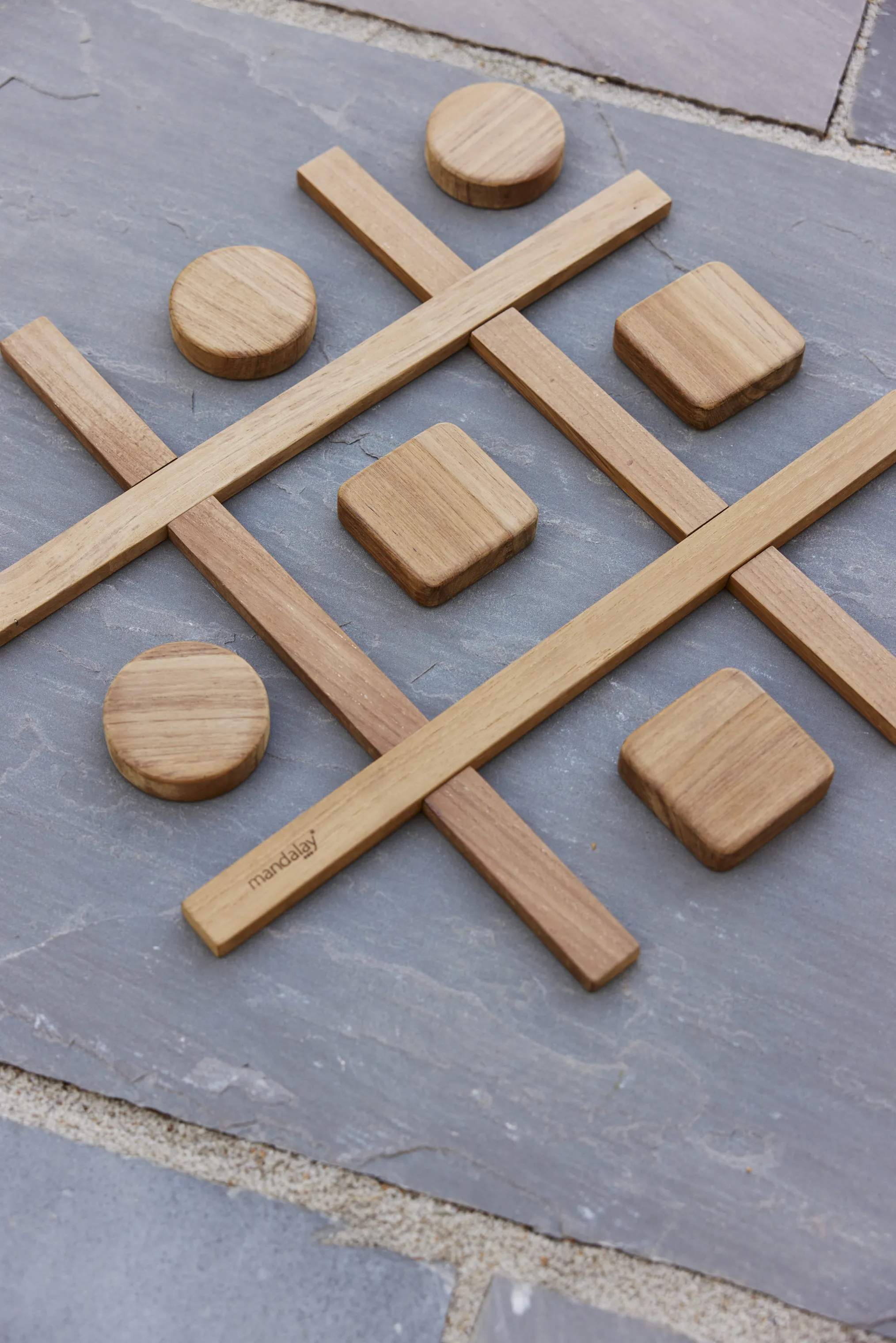 Mandalay Havespil Sussex Kryds & Bolle i Teak, 3