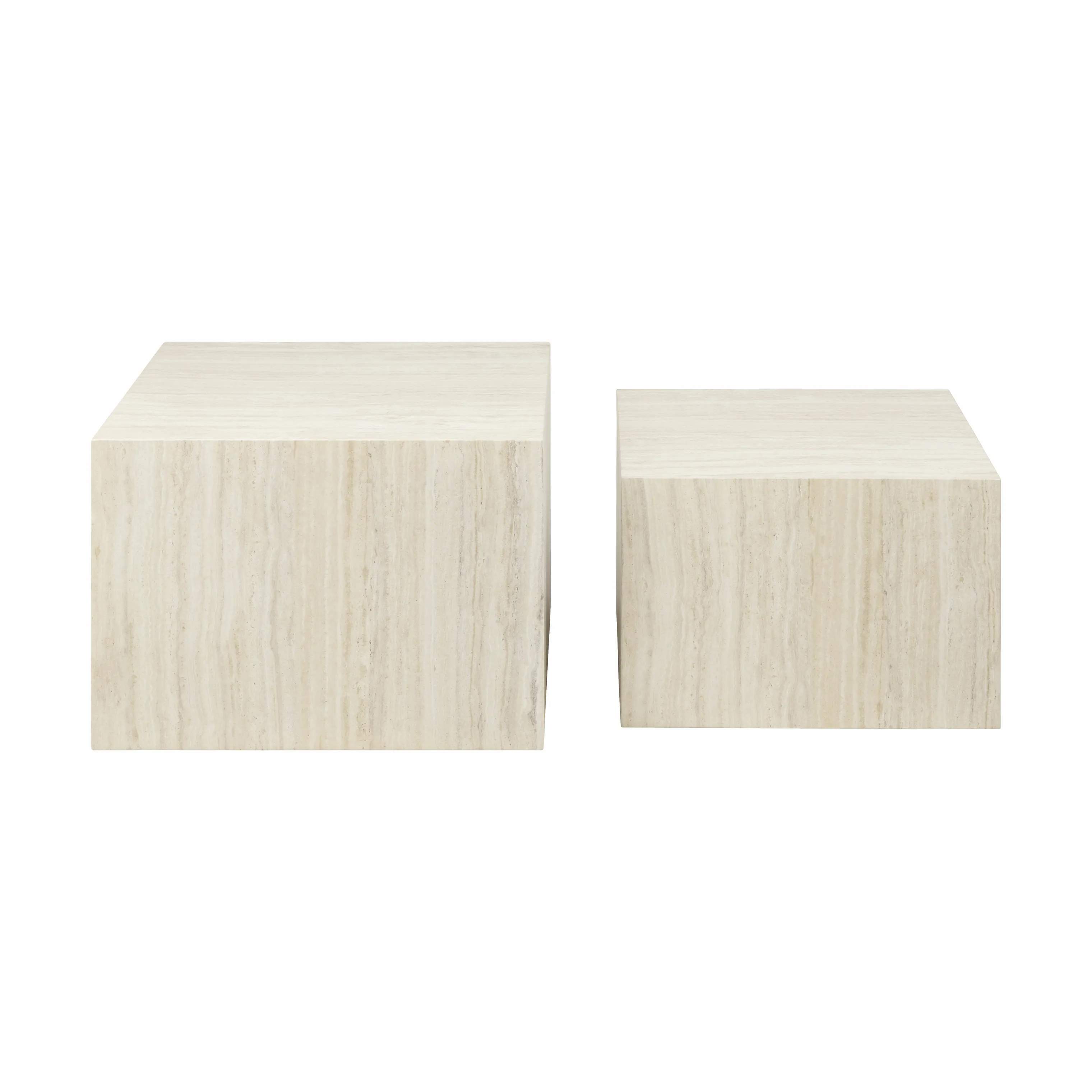 Dice Sofabordssæt - 2 stk, beige, large