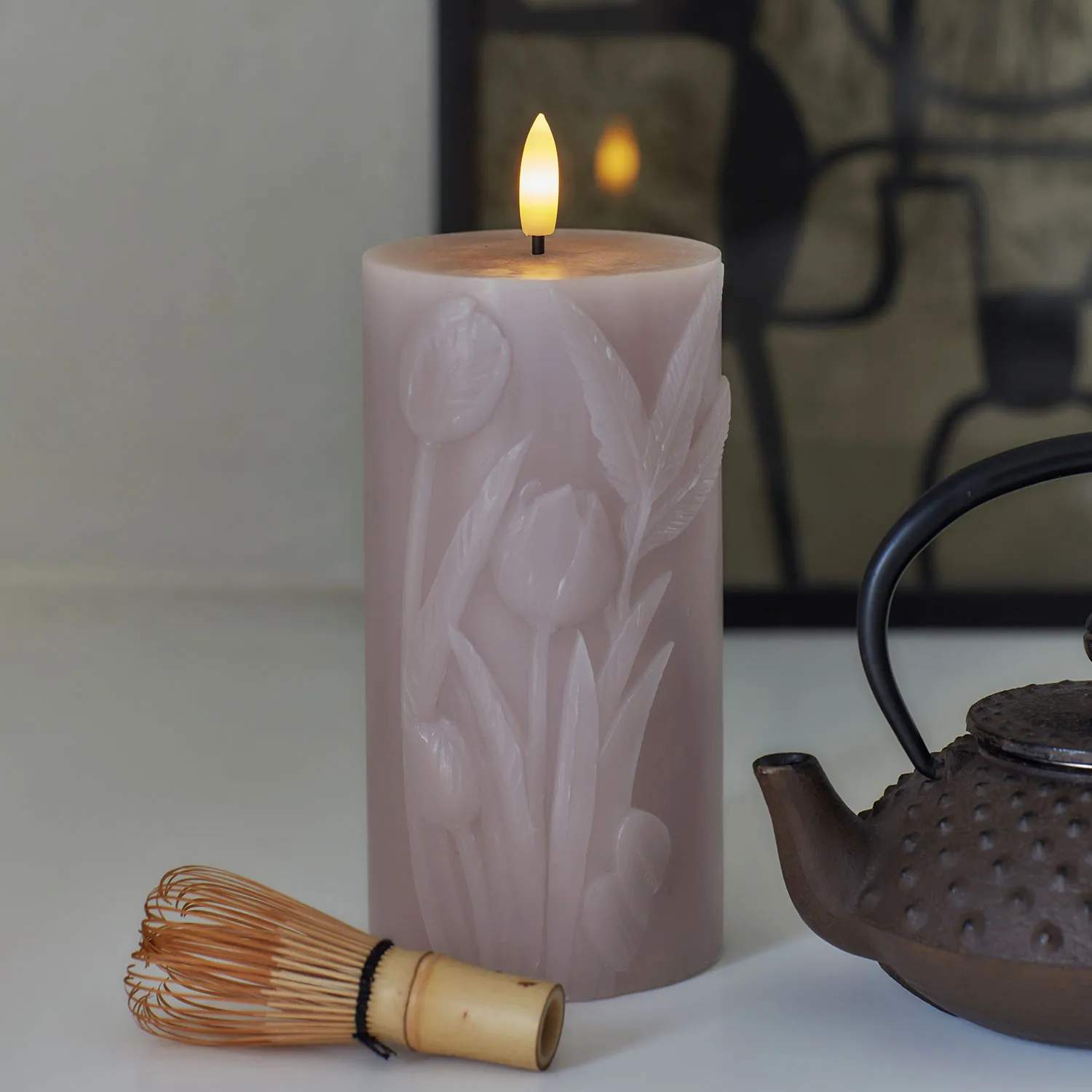 Sirius LED-lys Tulisa LED-Bloklys i Mauve pink, 2