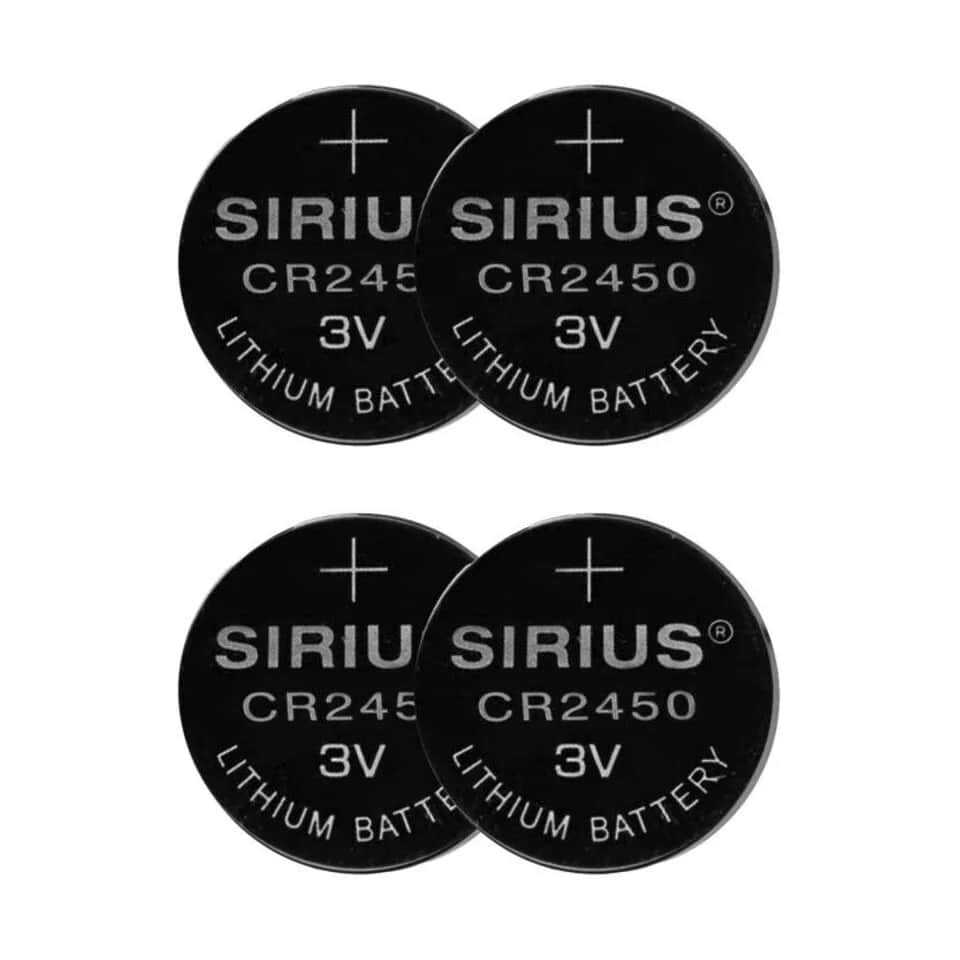 Sirius Batterier CR2450 Batteri - 4 stk. i Sort, 1