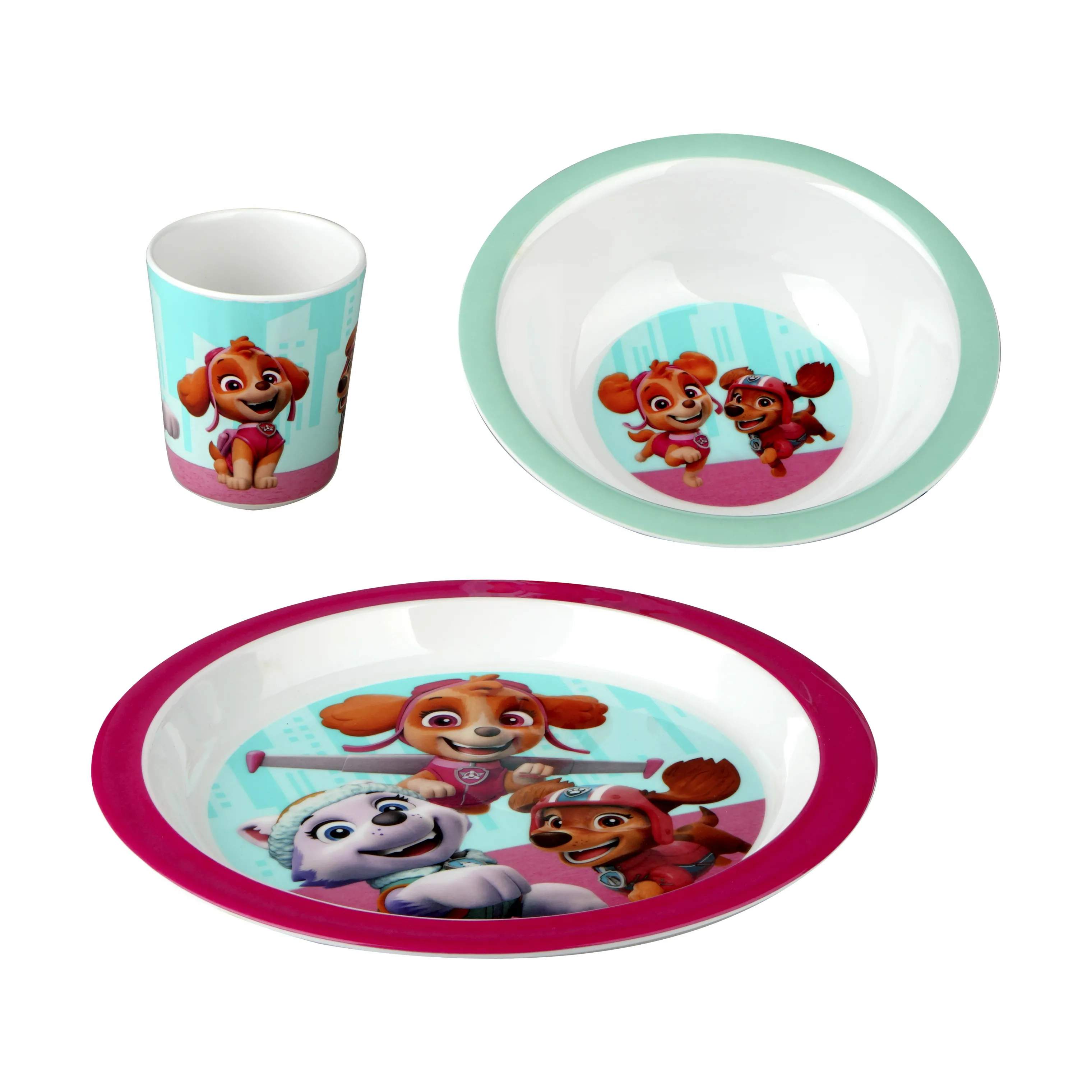 Barbo Toys Spisesæt Spisesæt - Paw Patrol i Lyserød, 2