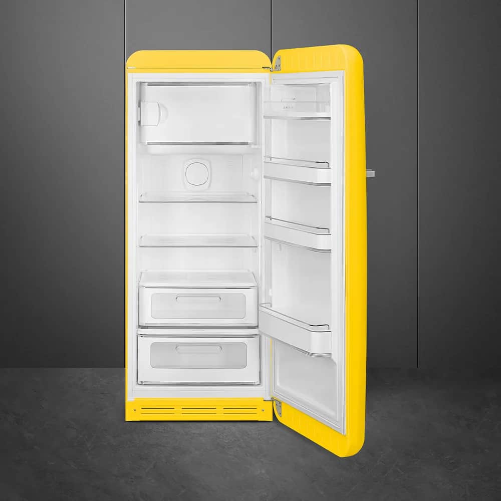 Smeg Køleskabe 50's Style Kølefryseskab i Gul, 2