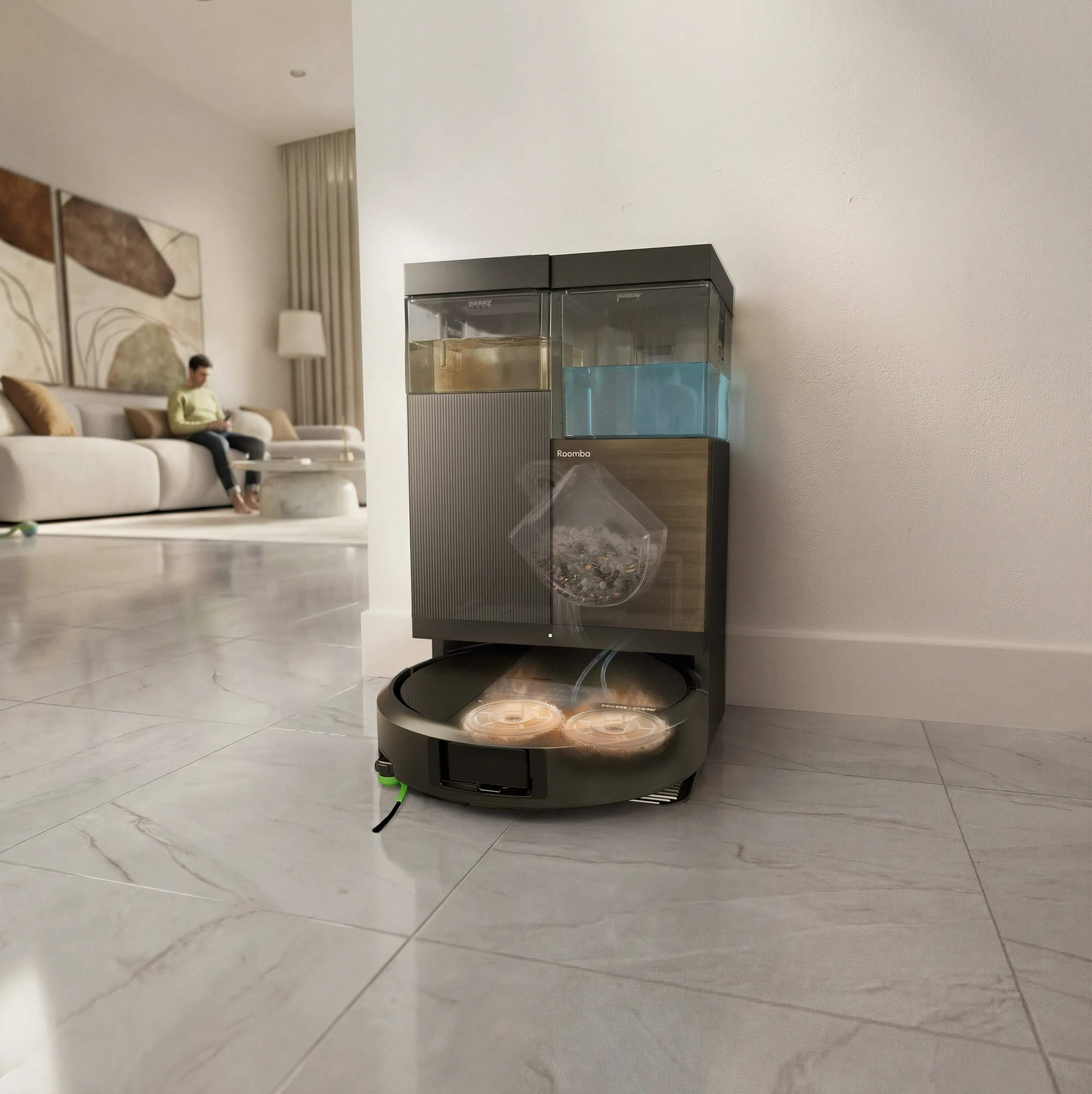 iRobot Robotstøvsugere Roomba Combo Robotstøvsuger 575 i Sort, 5