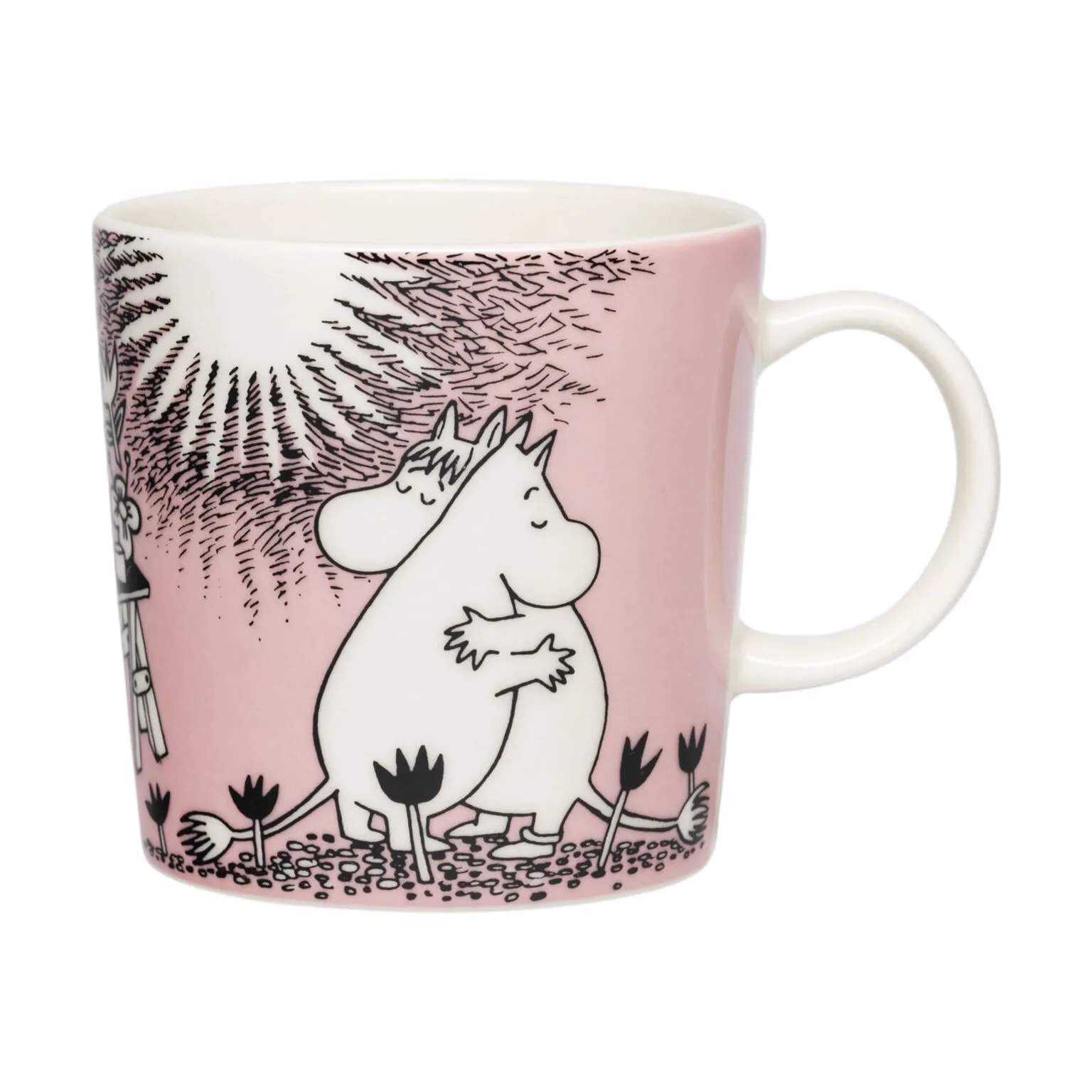 Moomin Arabia Krus og kopper med hank Love Kærlighed Jubilæumssæt - 2 dele i Lyserød, 3