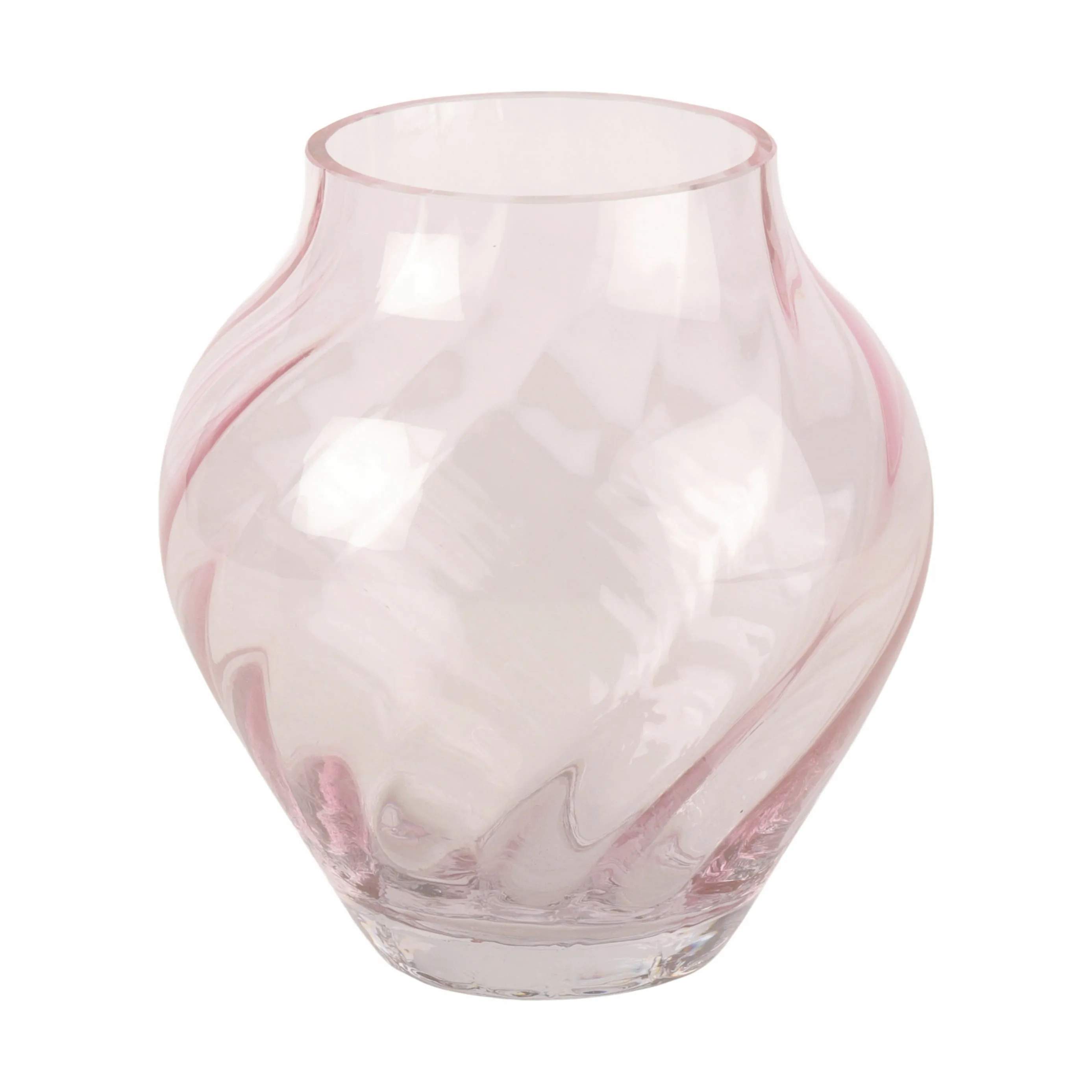 Swirl Vase, lyserød, large
