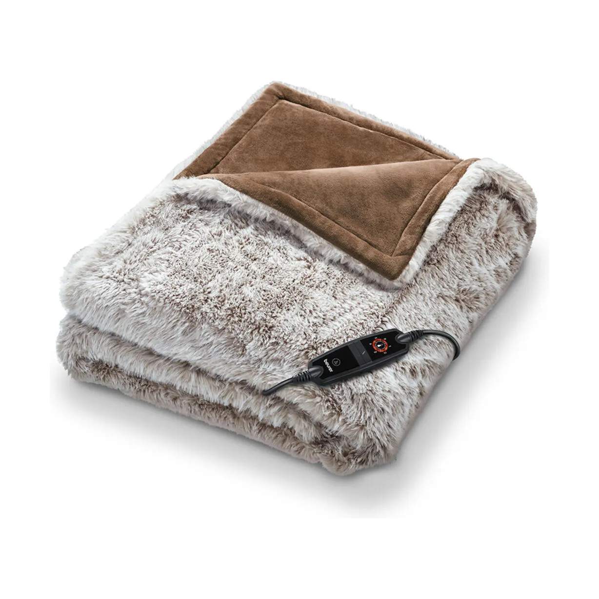 Beurer Varmetæpper HD 92 Arctic Varmeplaid i Brun, 1