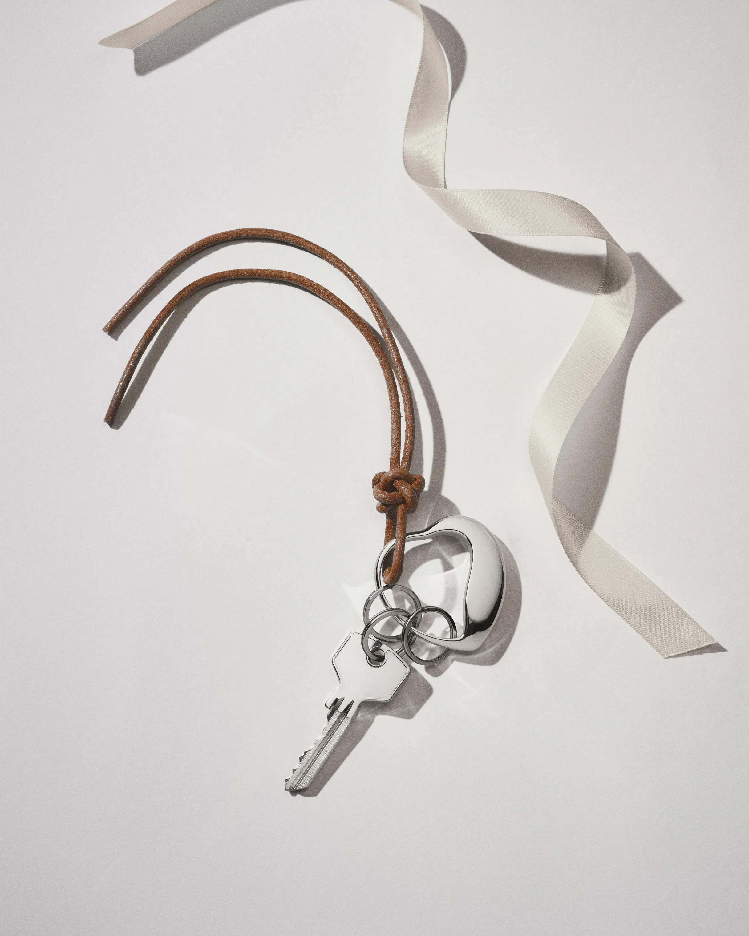 Georg Jensen Øvrigt interiør Heart Nøglering i Sølv, 2