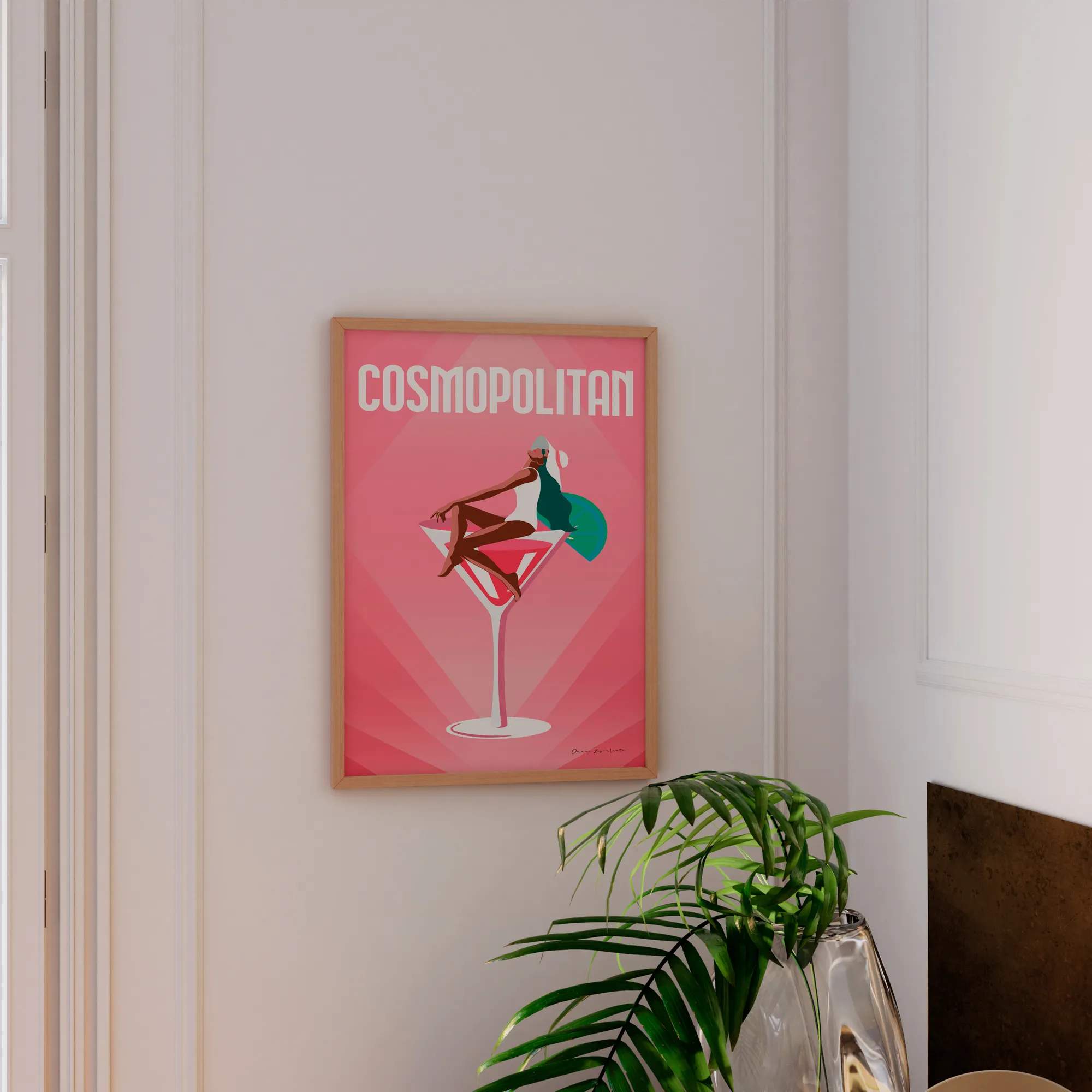 Poster&Frame Plakater Plakat - Cosmopolitan i Multifarvet, B50 x L70 cm, 2
