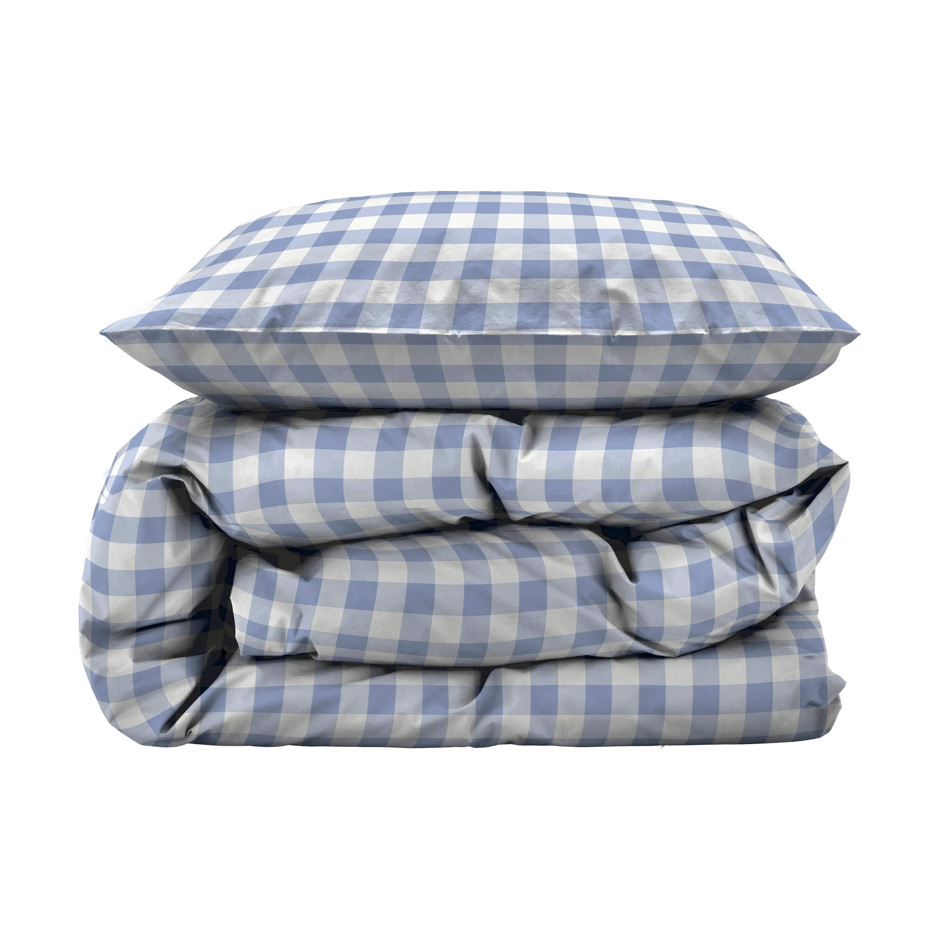 Södahl Sengetøj Gingham Sengetøj i Sky blue, B140 x L200 cm, 1