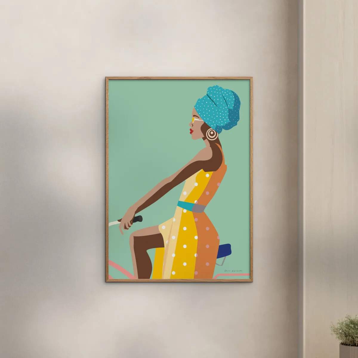 Poster&Frame Plakater Plakat - Summer girl i B50 x L70 cm, 2