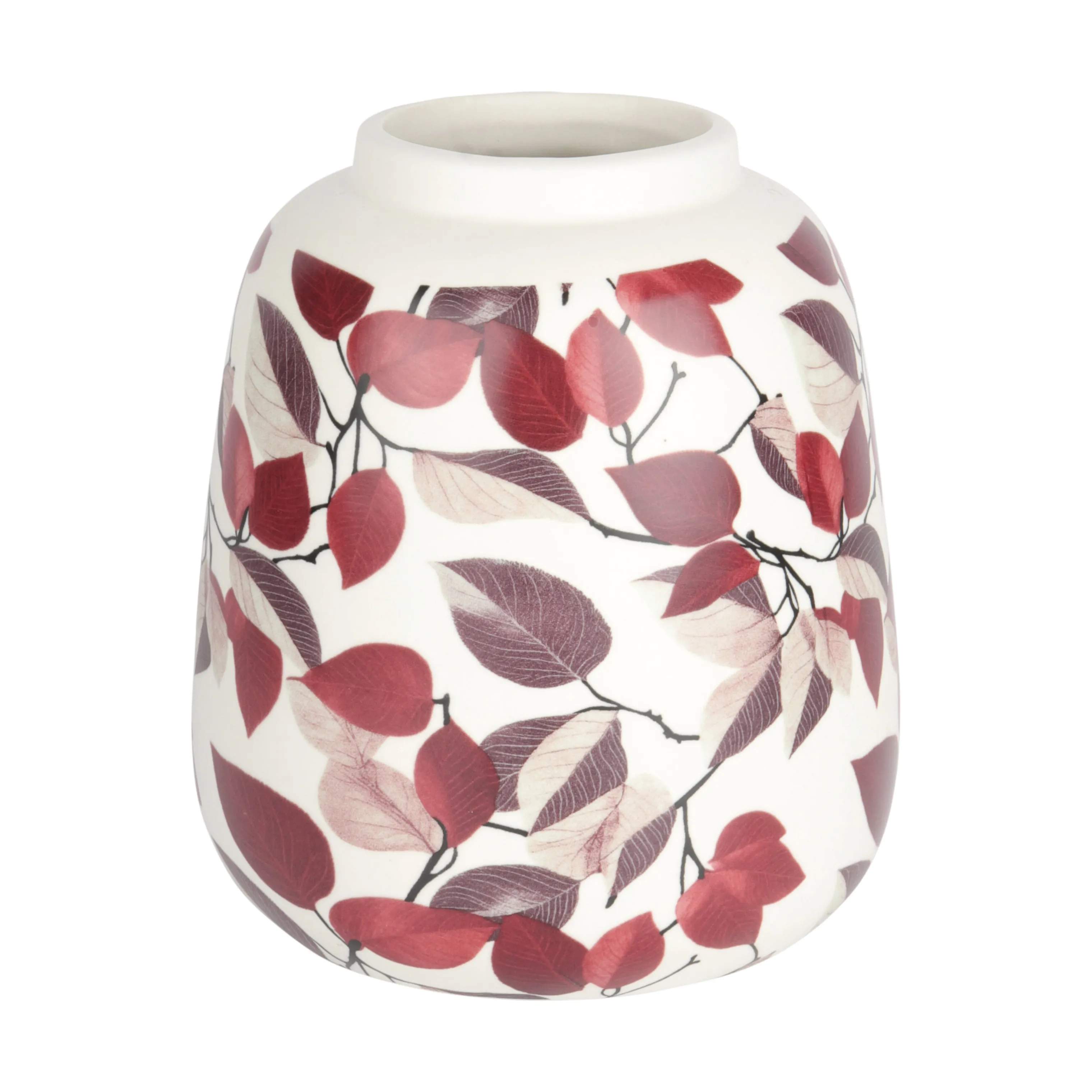 CASA Living Vaser Vase i Bordeaux/hvid, 1