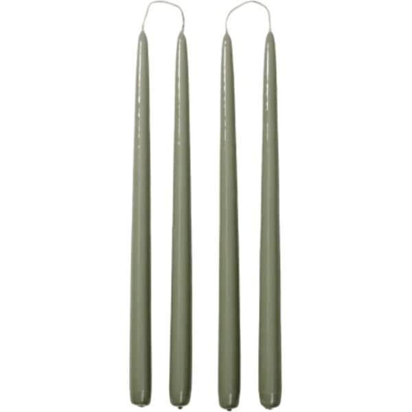 Broste Copenhagen Kronelys Smooth Glossy Kronelys i Grøn, 1