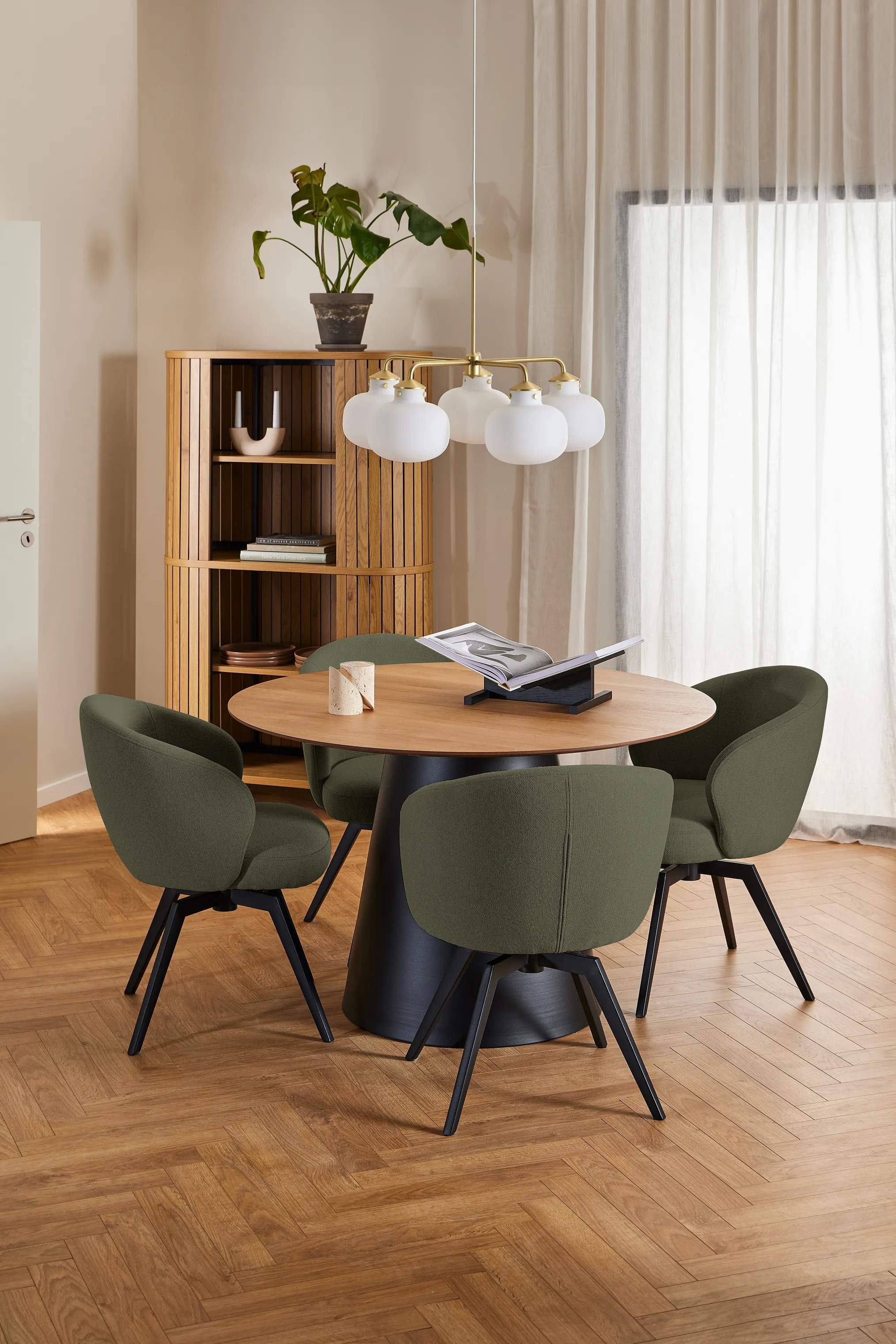 CASA Living Spisebordsstole Darlene Spisebordsstol i Mørkegrøn, 2