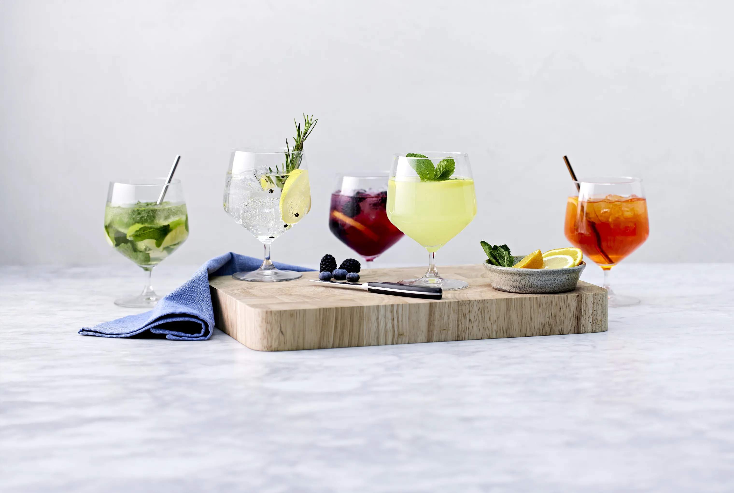 CASA Living Cocktailglas Napoli Spritzerglas m. kort stilk - 4 stk. i Klar, 2
