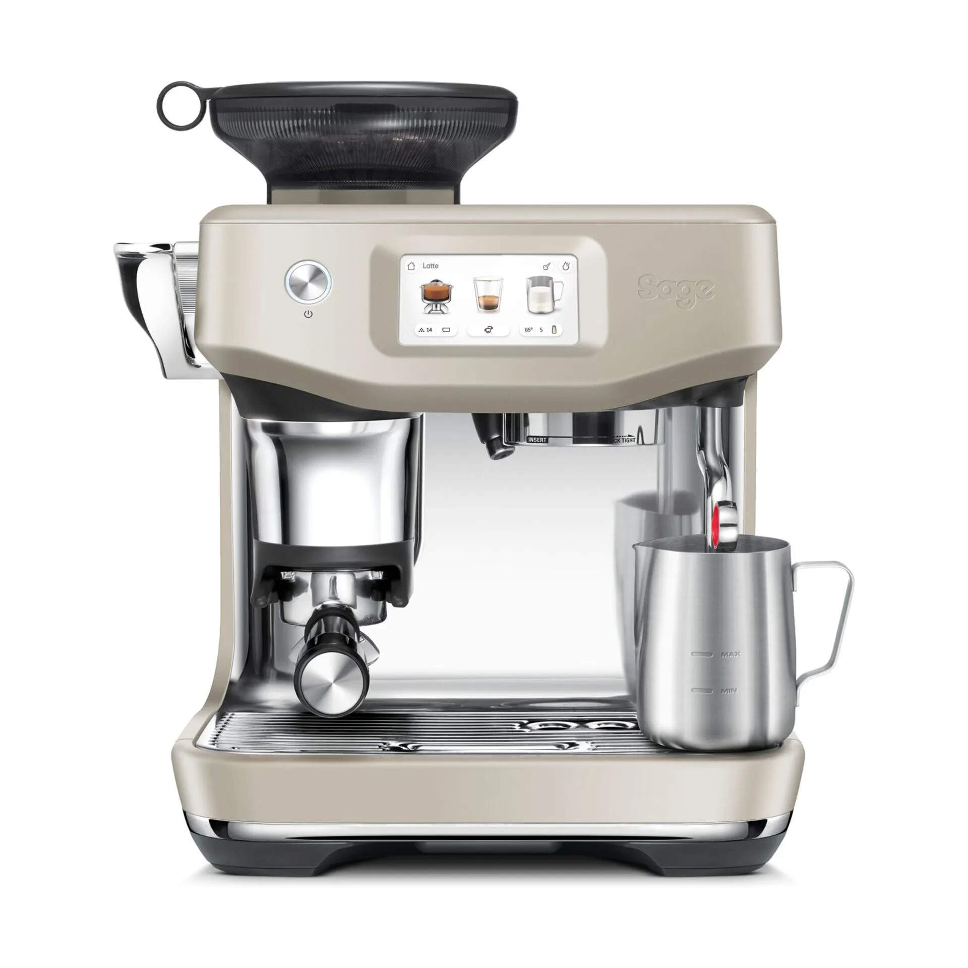 Sage Espressomaskiner Barista Touch™ Impress Espressomaskine SES 882 ALM i Almond Nougat, 3