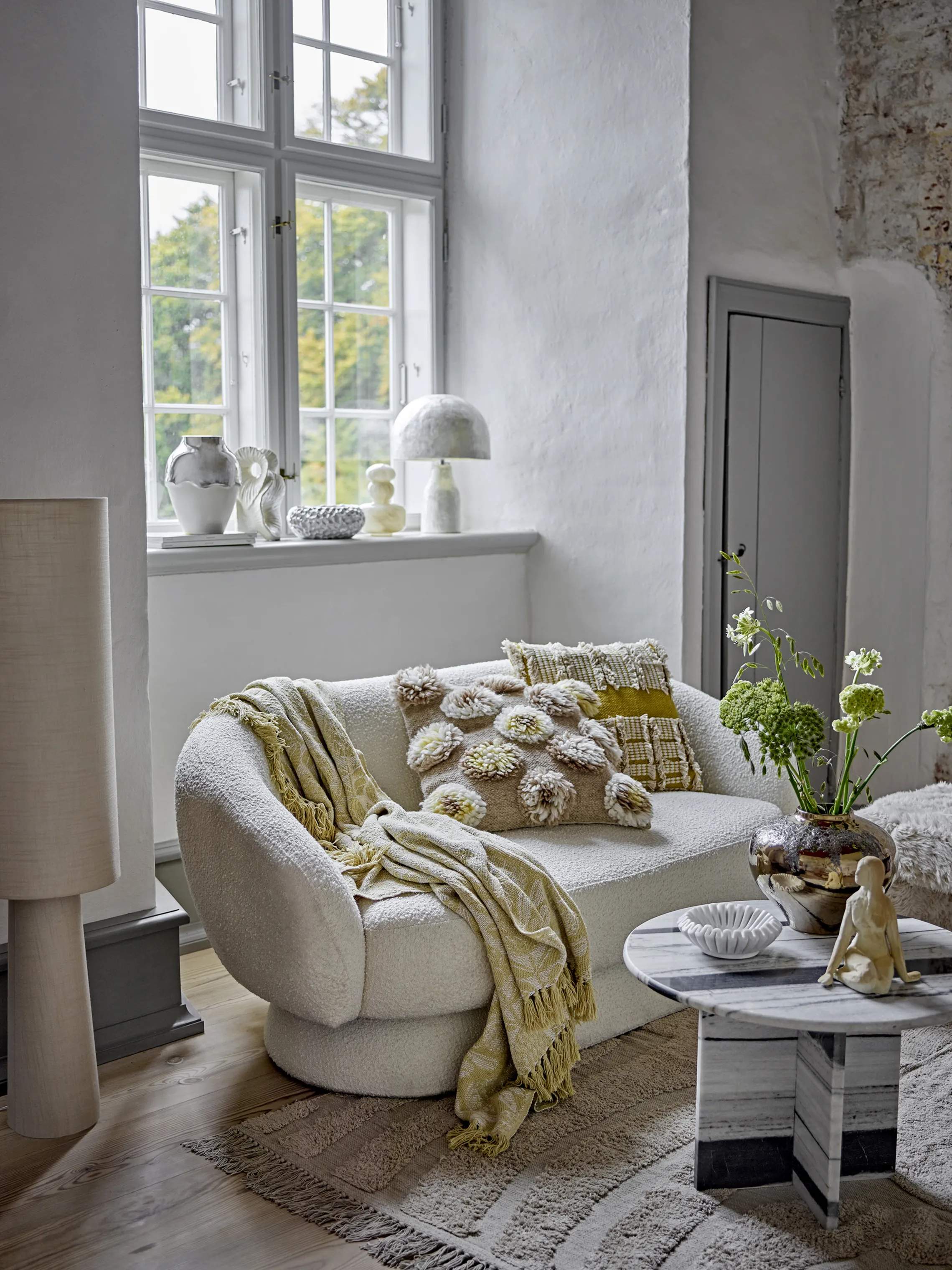 Bloomingville Pyntepuder Somma Pude i Gul, 2