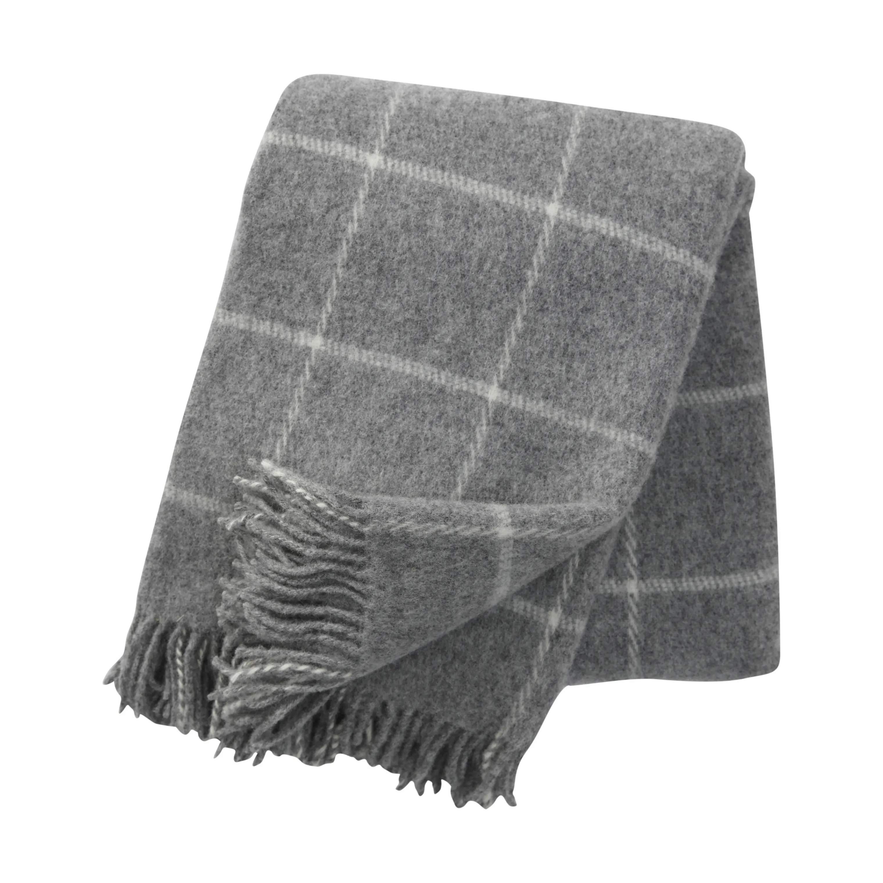 Vinga Plaid, lysegrå, large
