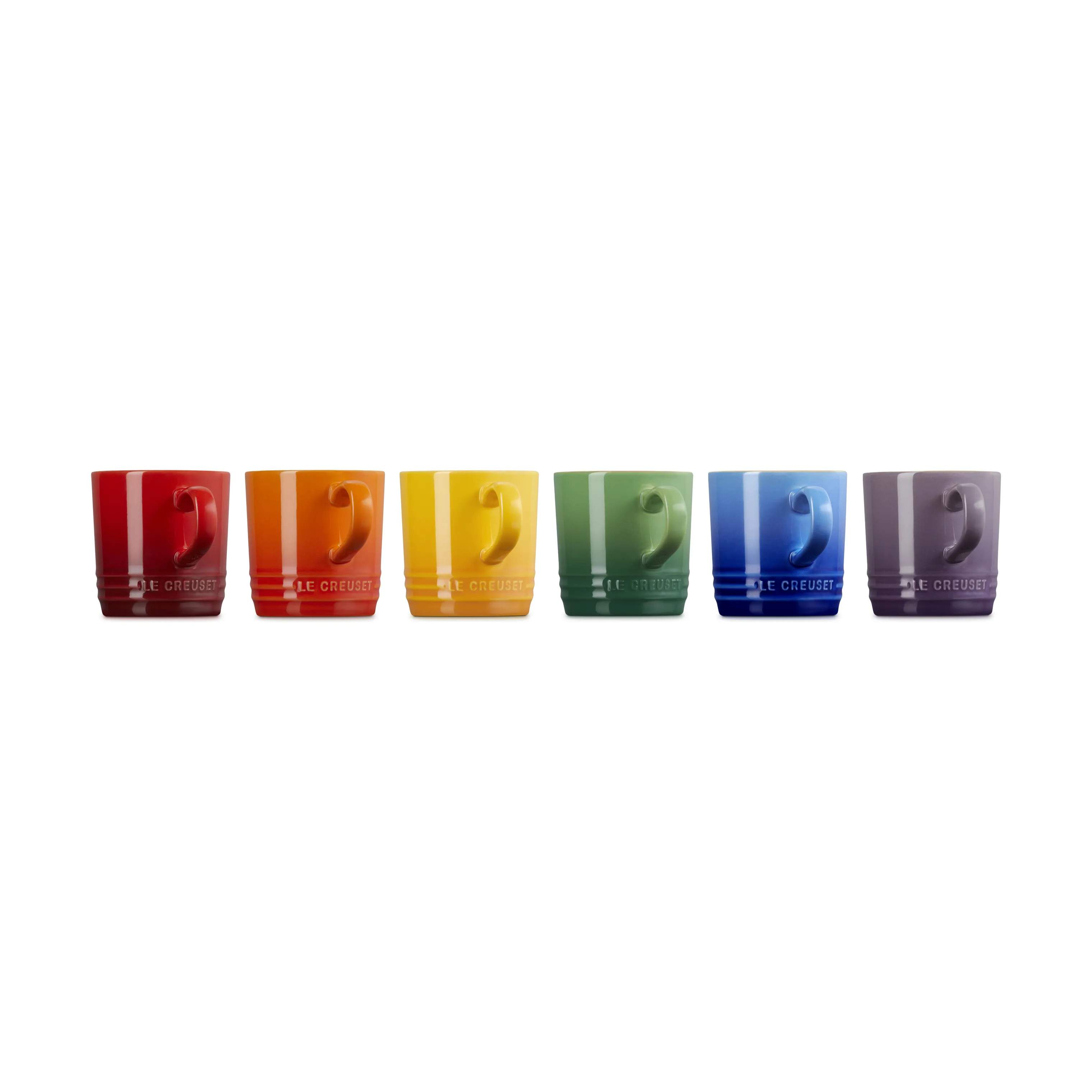 Le Creuset Krus og kopper med hank Rainbow Krus - 6 stk. i Rainbow, 1