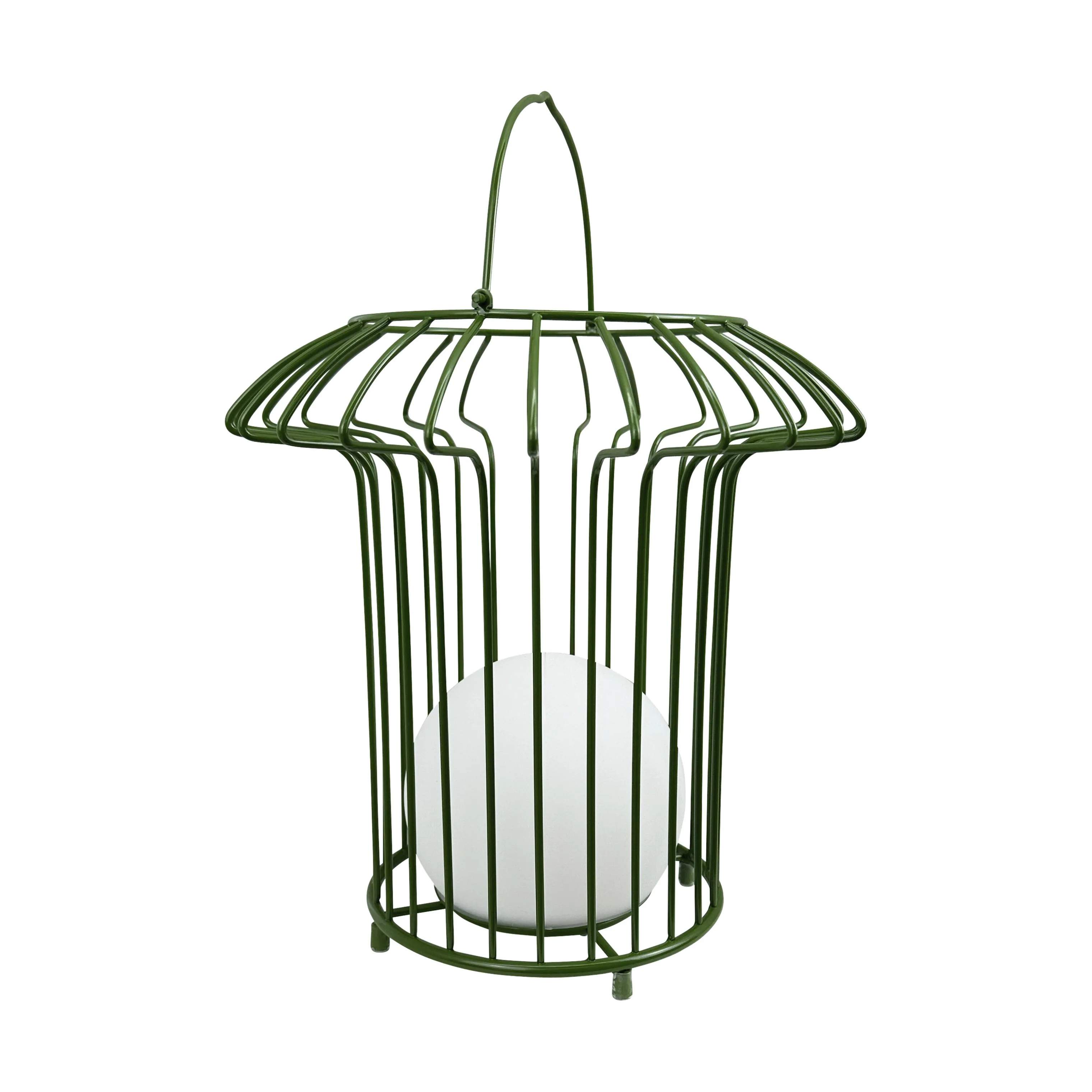 Dyberg Larsen Lanterner Basket Udendørs Lanterne i Grøn, 1