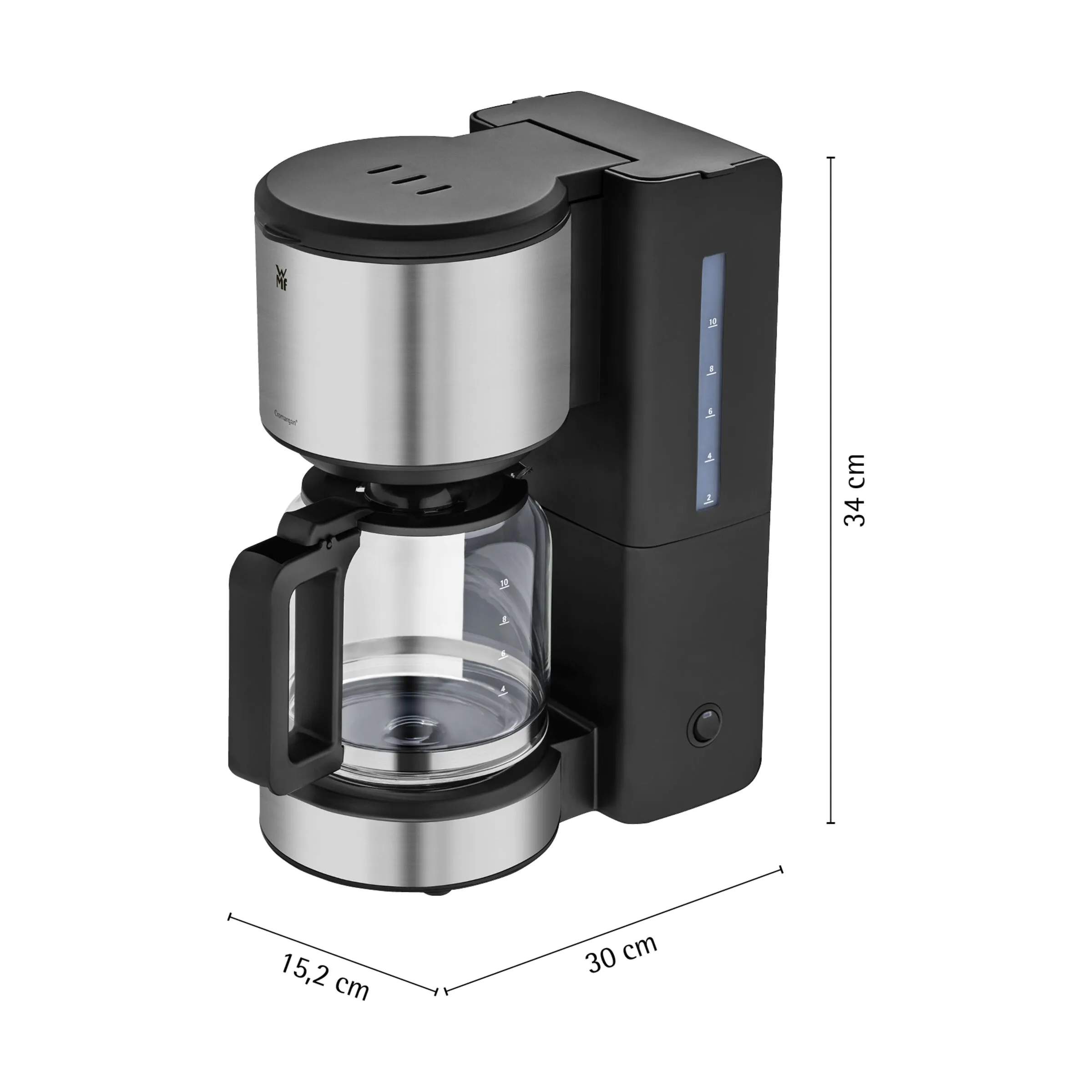 WMF Kaffemaskiner Stelio Kaffemaskine i Sølvfarvet, 8