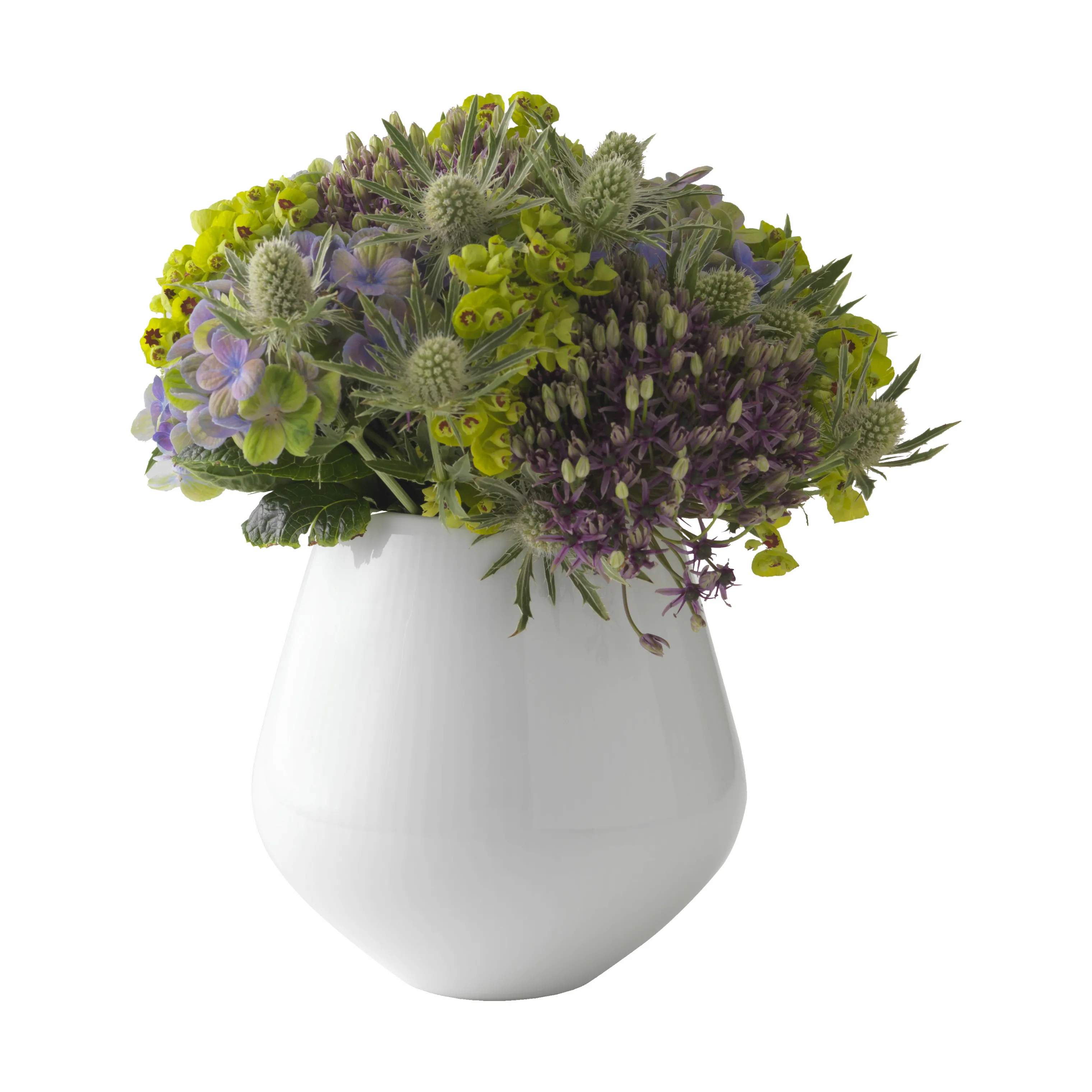 Royal Copenhagen Vaser Hvid Riflet Vase i Hvid, 15 cm, 3