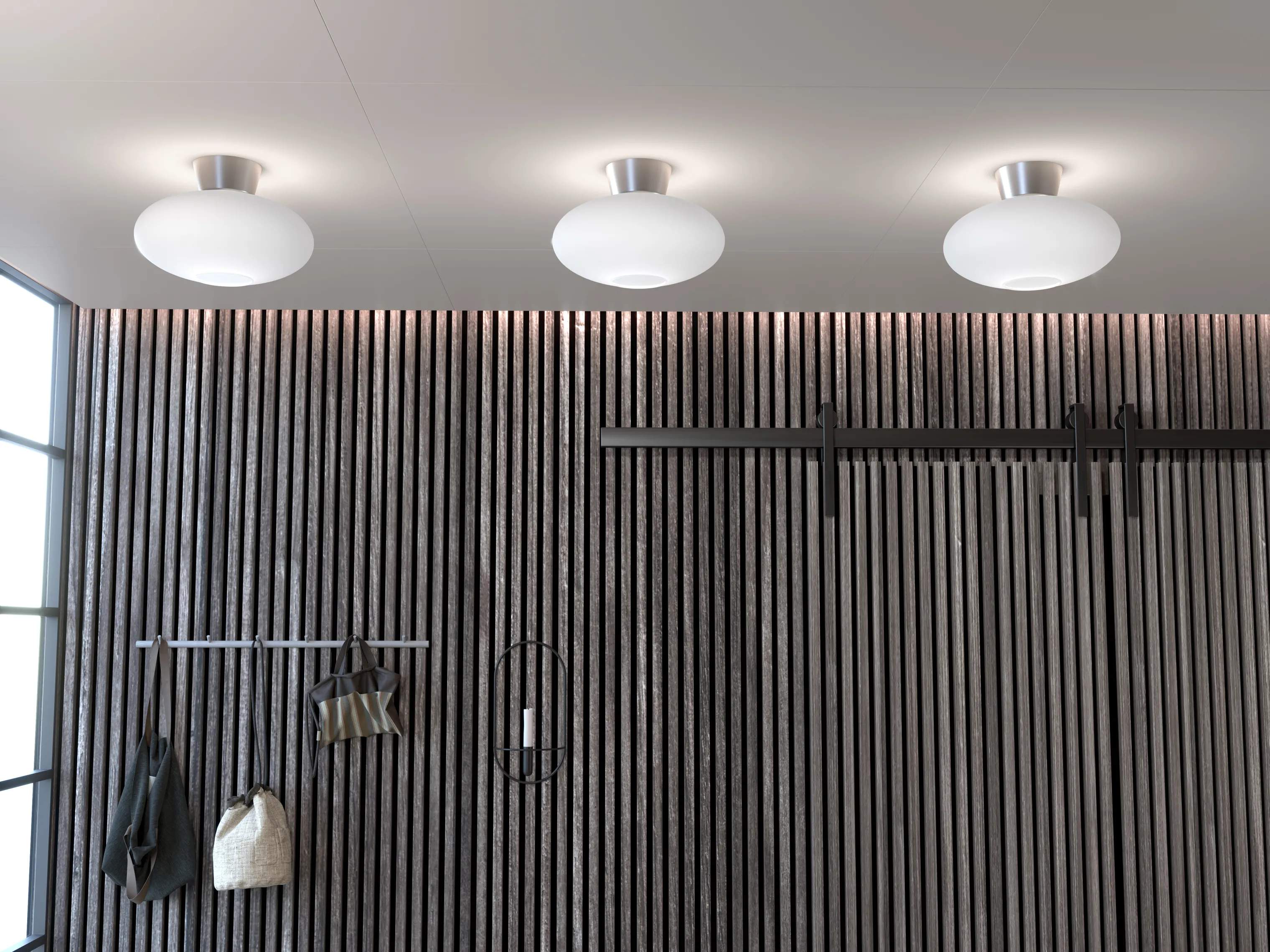 Belid Loftlamper Bullo Plafond i Aluminium/Opal, 2