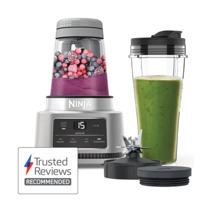 Ninja Blendere Foodi Power Nutri 2-i-1 Blender i sølvfarvet, 6