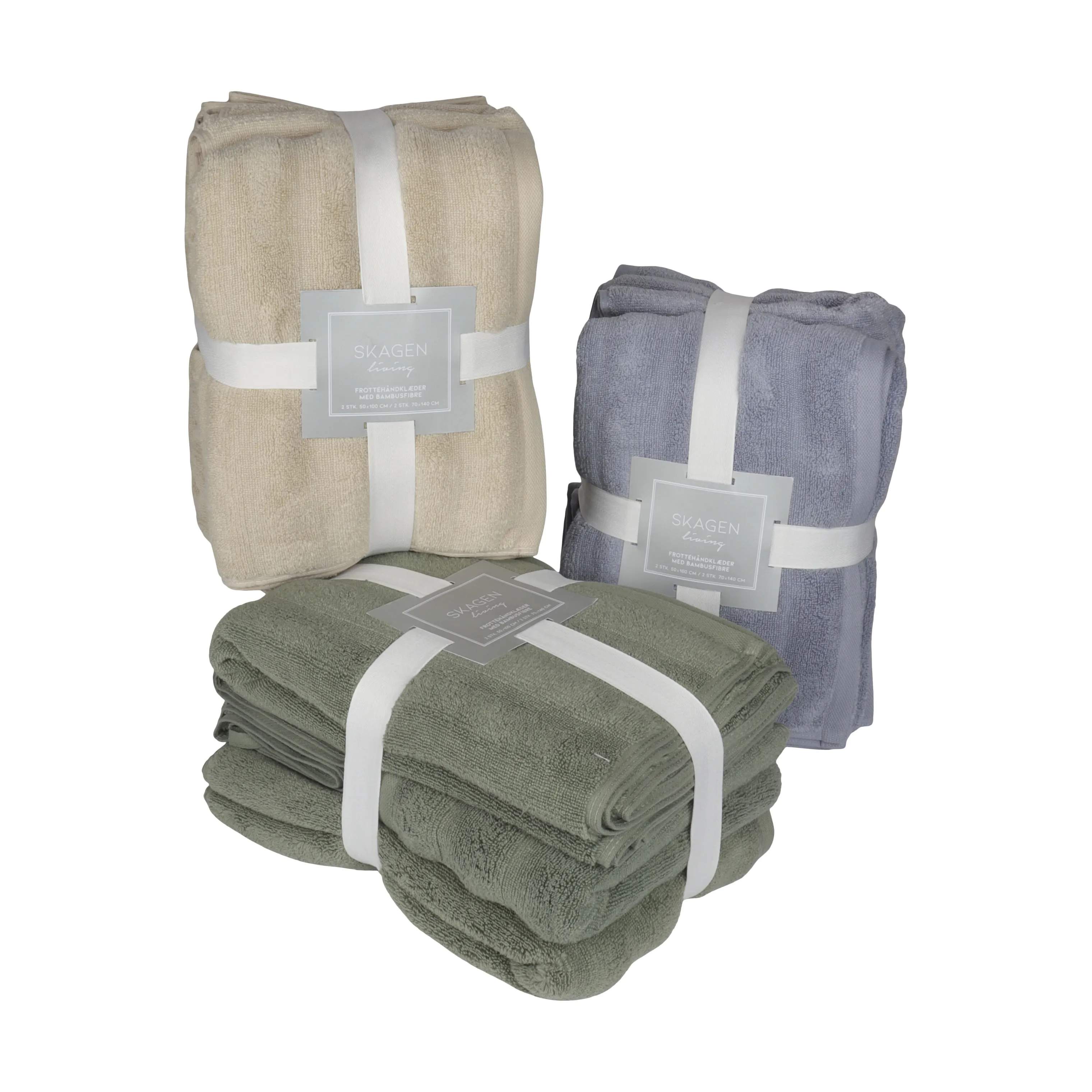 SKAGEN living Håndklæder Håndklæde - 4 stk. i Beige, 3