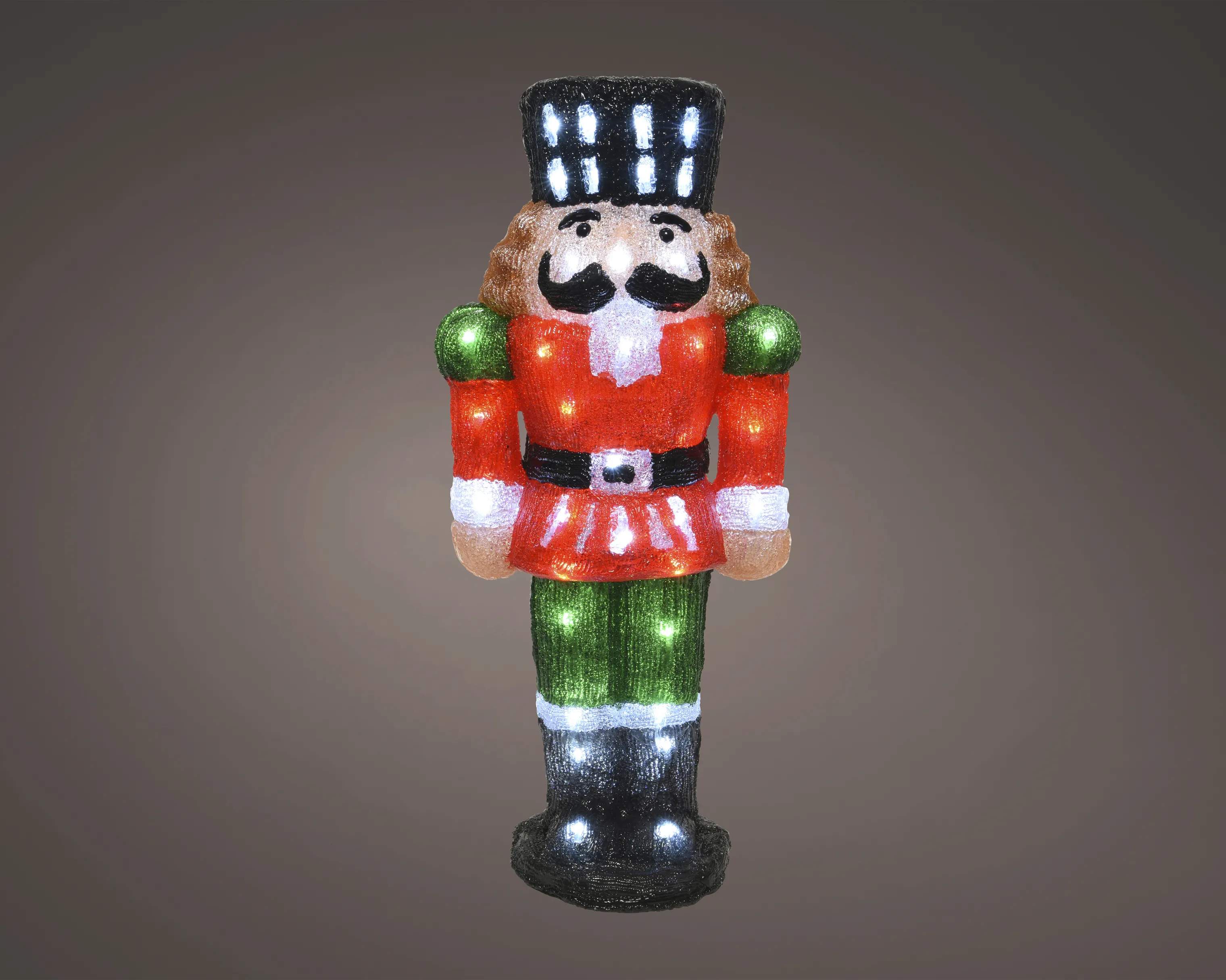 Casa Christmas Lysdekoration LED-figur Nøddeknækker i 60 cm, 2