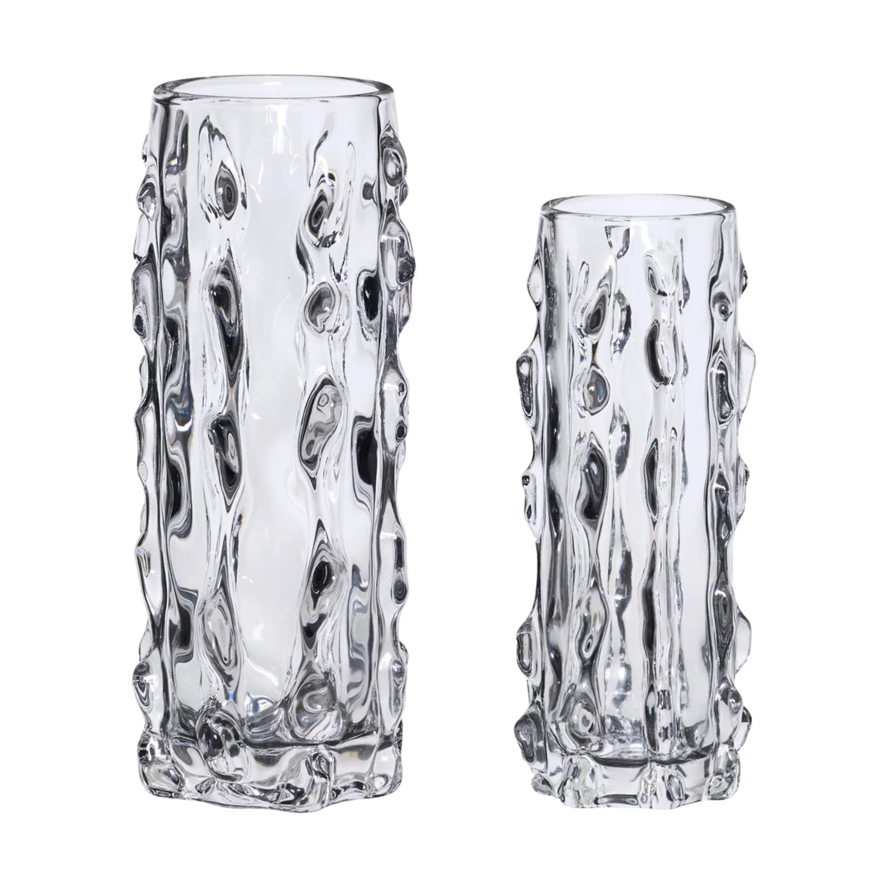 Hübsch Vaser Kawa Vase - 2 stk. i Klar, 1