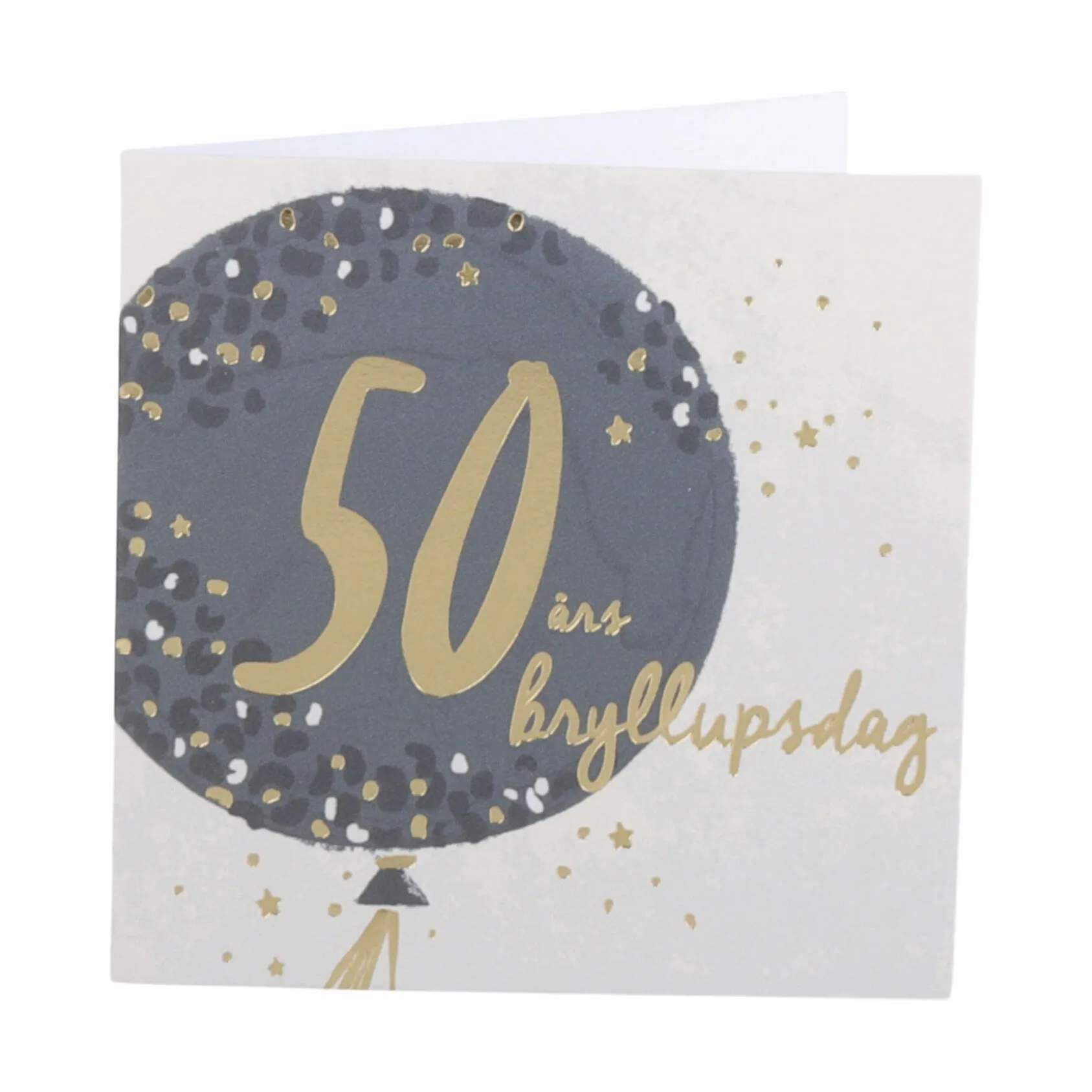 CASA Living Kort Kort - 50 års Bryllupsdag i Guldfarvet, 1
