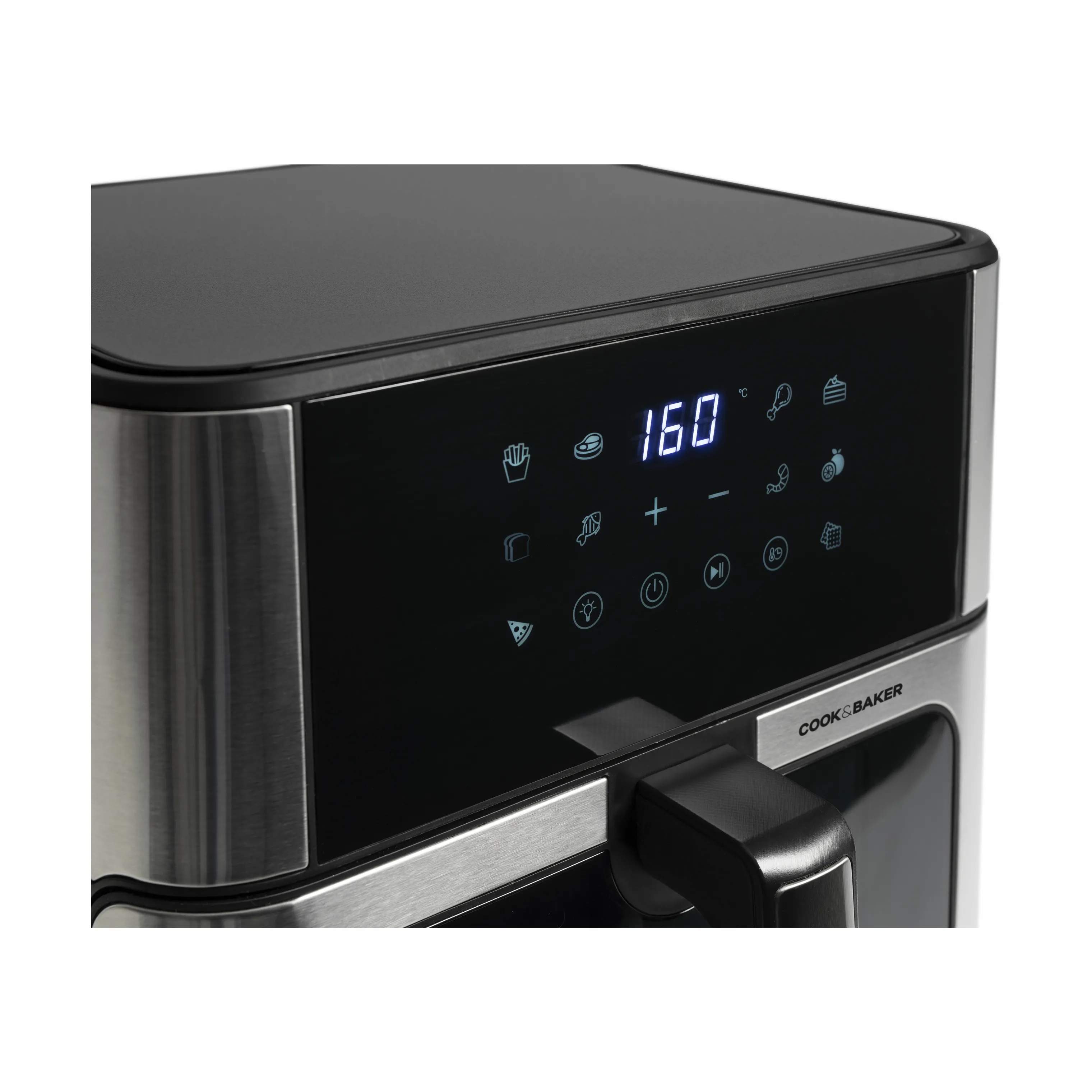 Cook & Baker Airfryers Airfryer i Stål, 6