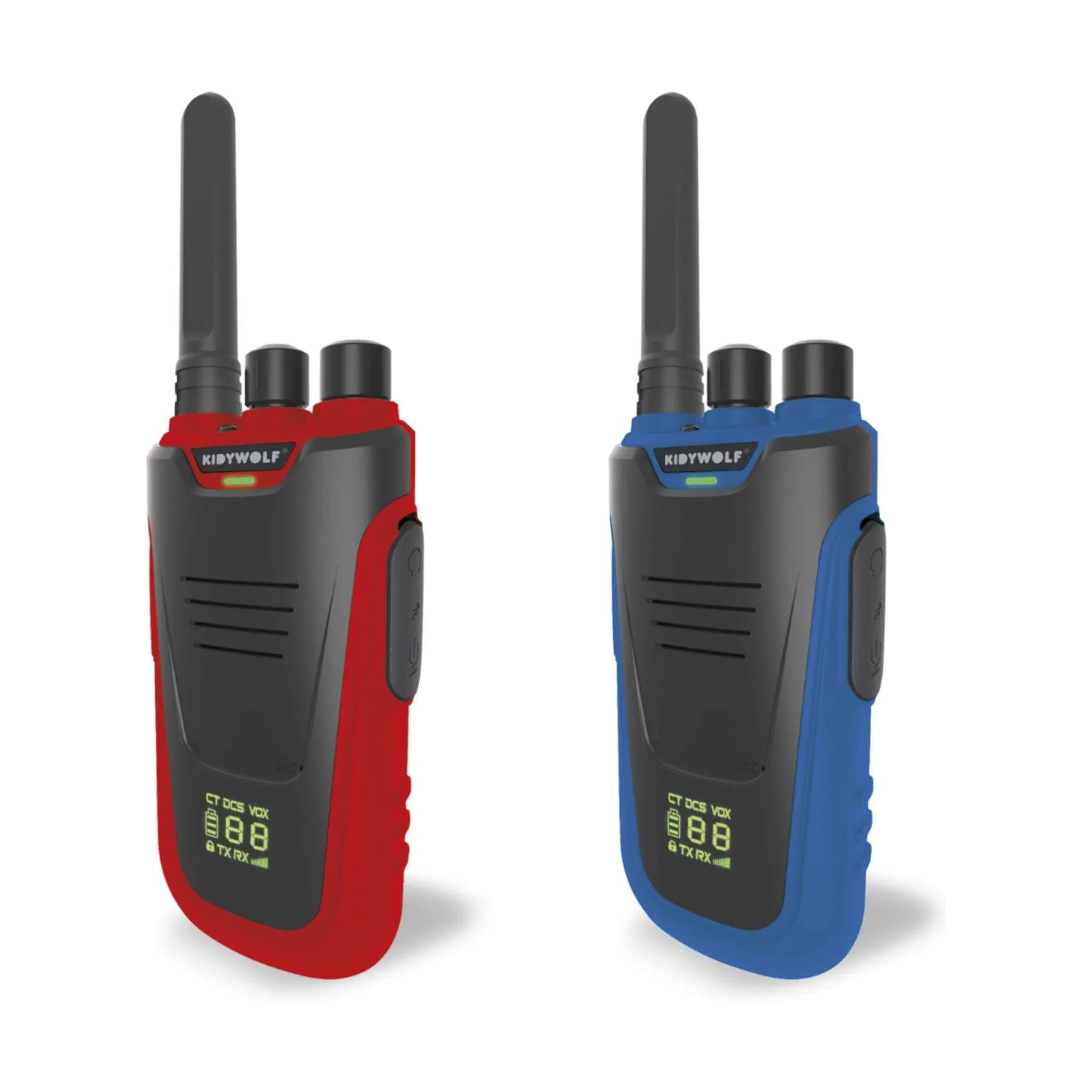 Kidywolf Til børneværelset Walkie Talkie - 2 stk. i Blå/rød, 4