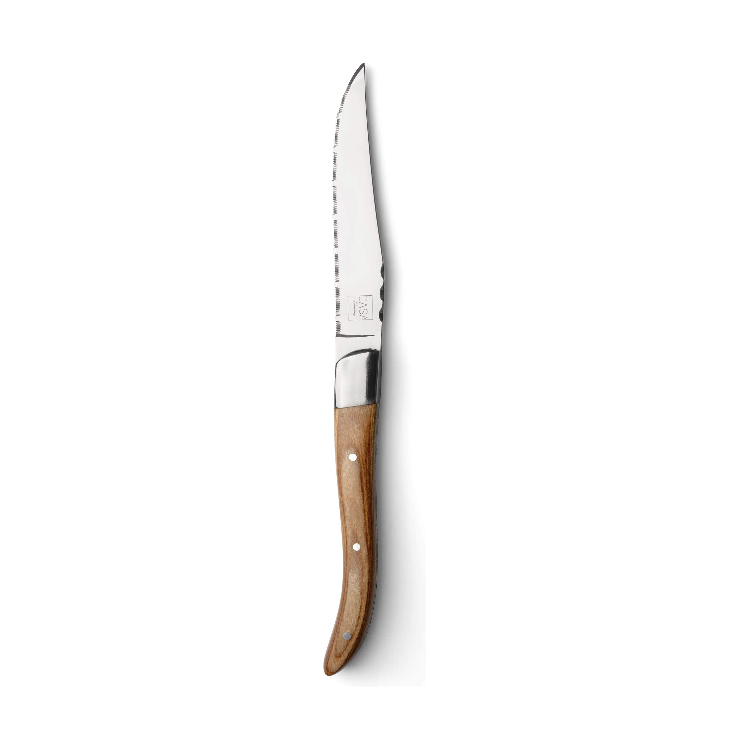 CASA Living Steakknive Ranch Steakkniv - 6 stk. i Lyst træ, 3