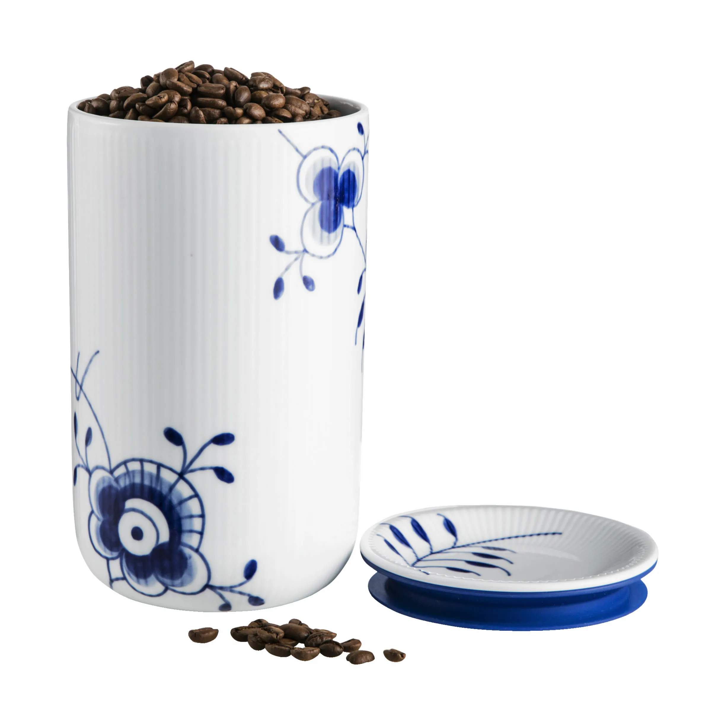Royal Copenhagen Krukker med låg Blå Mega Riflet Krukke i 1.15 L, 4