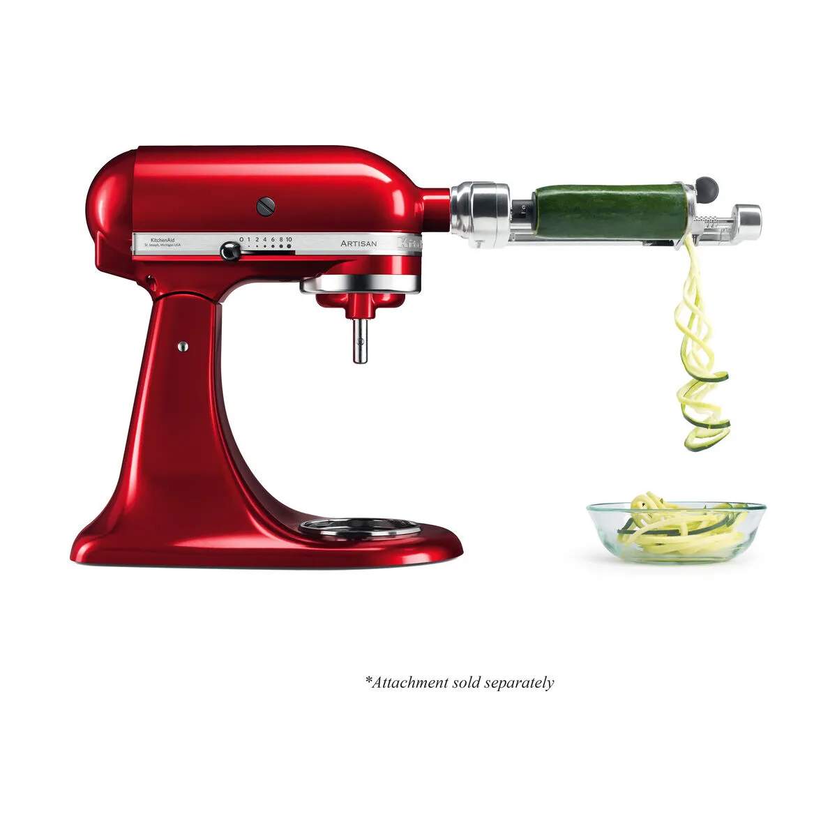 KitchenAid Tilbehør til røremaskiner Spiralizer i sort/sølvfarvet, 4