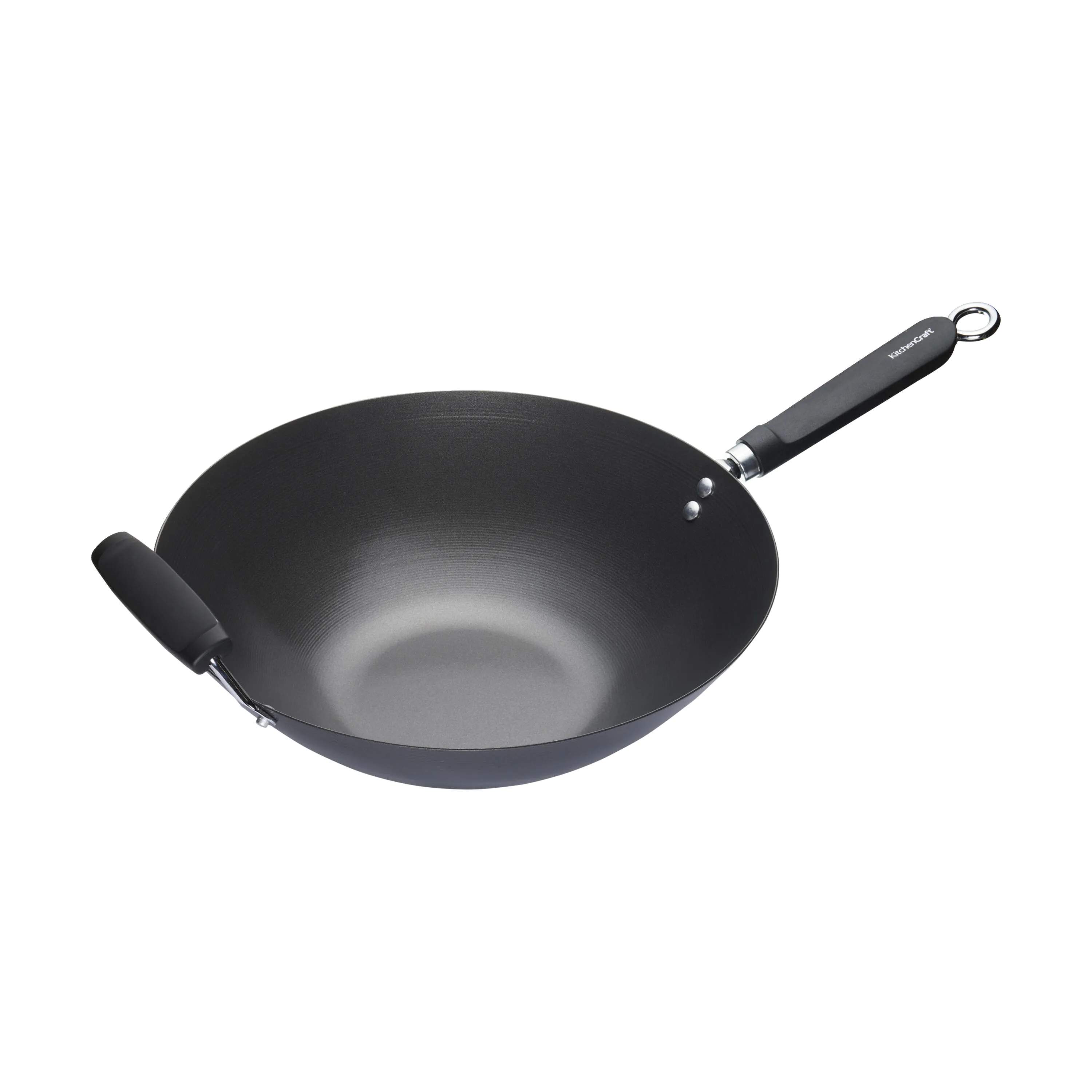 KitchenCraft Wokpander World of Flavours Wok i Sort, 1
