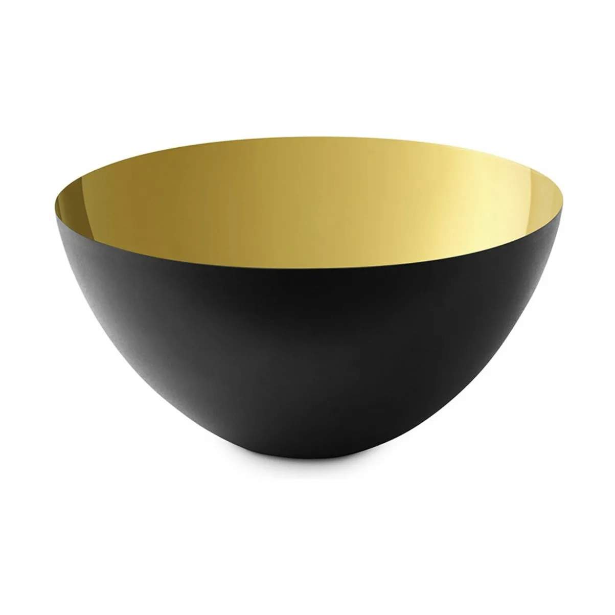Normann Copenhagen Serveringsskåle Krenit Skål i Sort/guldfarvet, 25 cm, 1