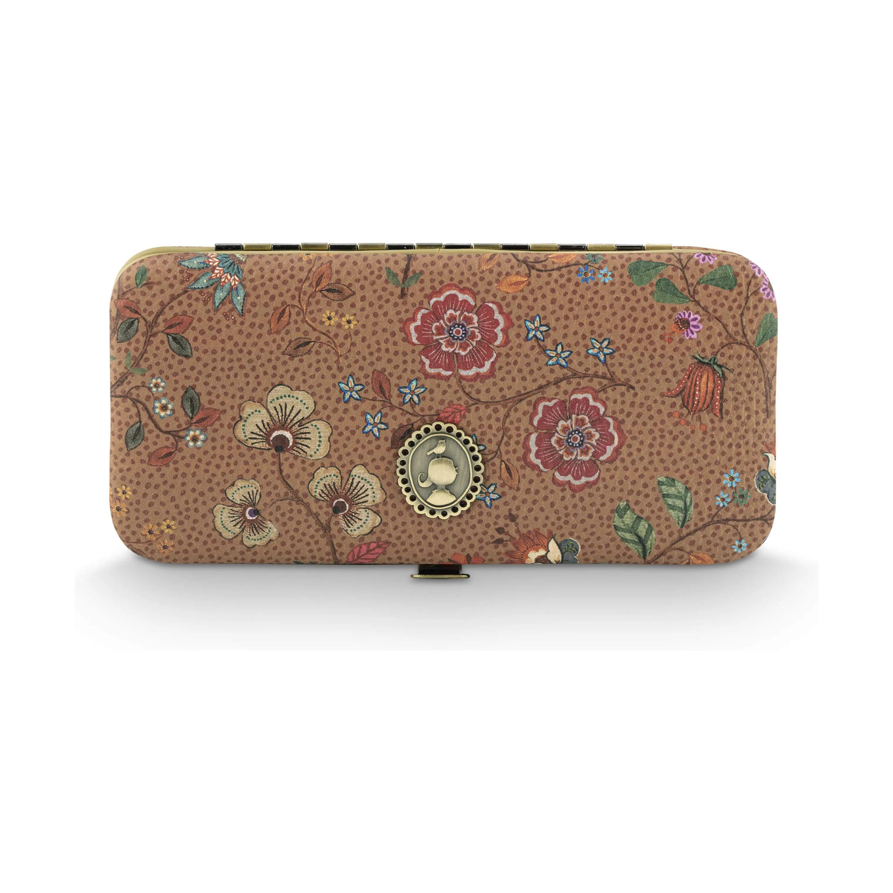 PIP Studio Øvrig personlig pleje Cosmetic Bags Manicure sæt - Flora Bangelore i Sand, 1