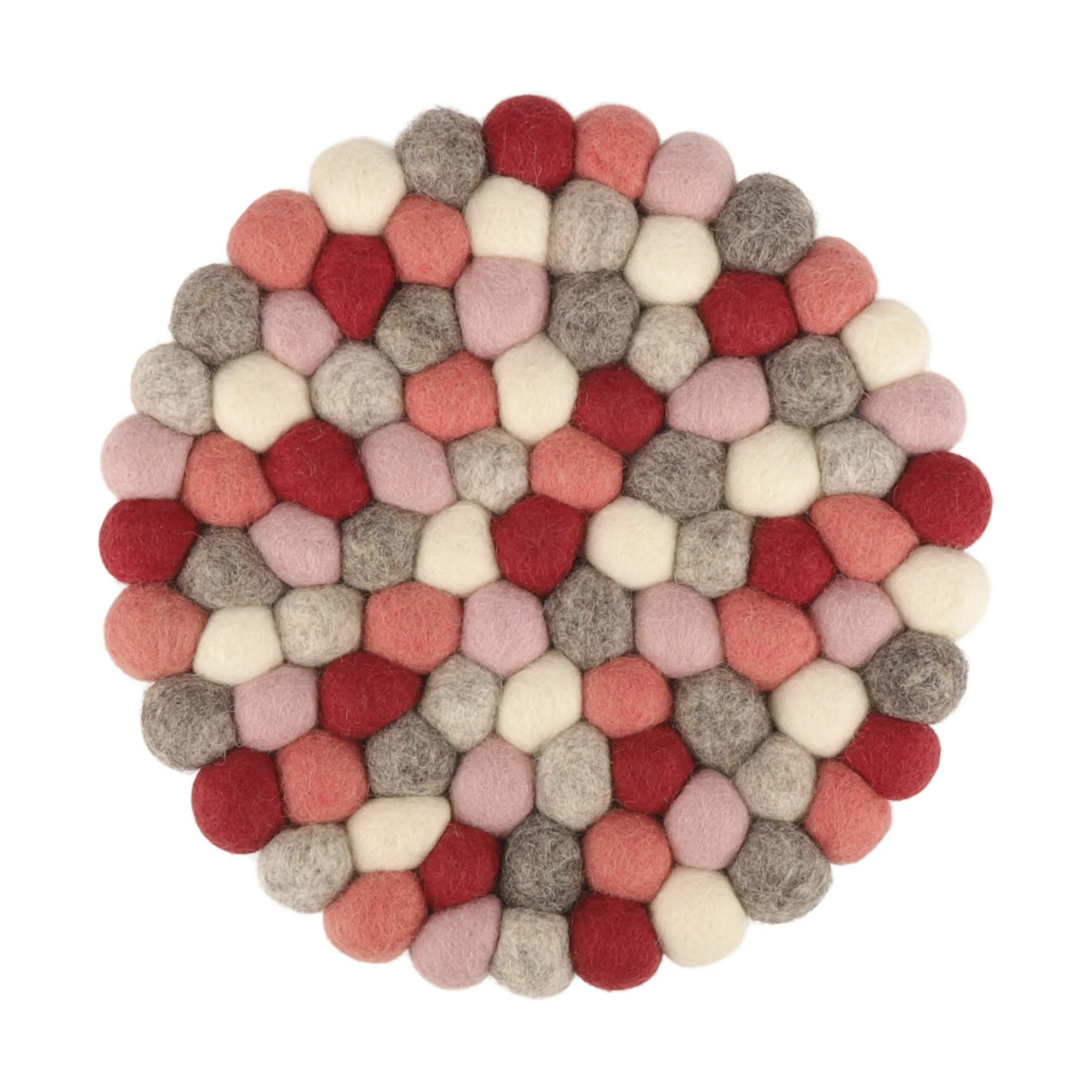 Bordskåner - Små kugler, rød/rosa, large