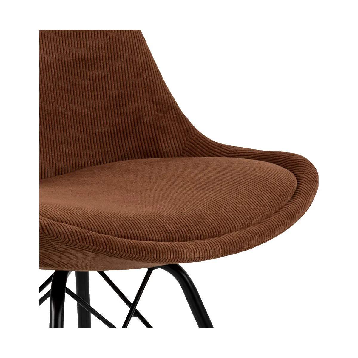 CASA Living Spisebordsstole Eris Spisebordsstol - 2 stk. i Kobber/sort, 4