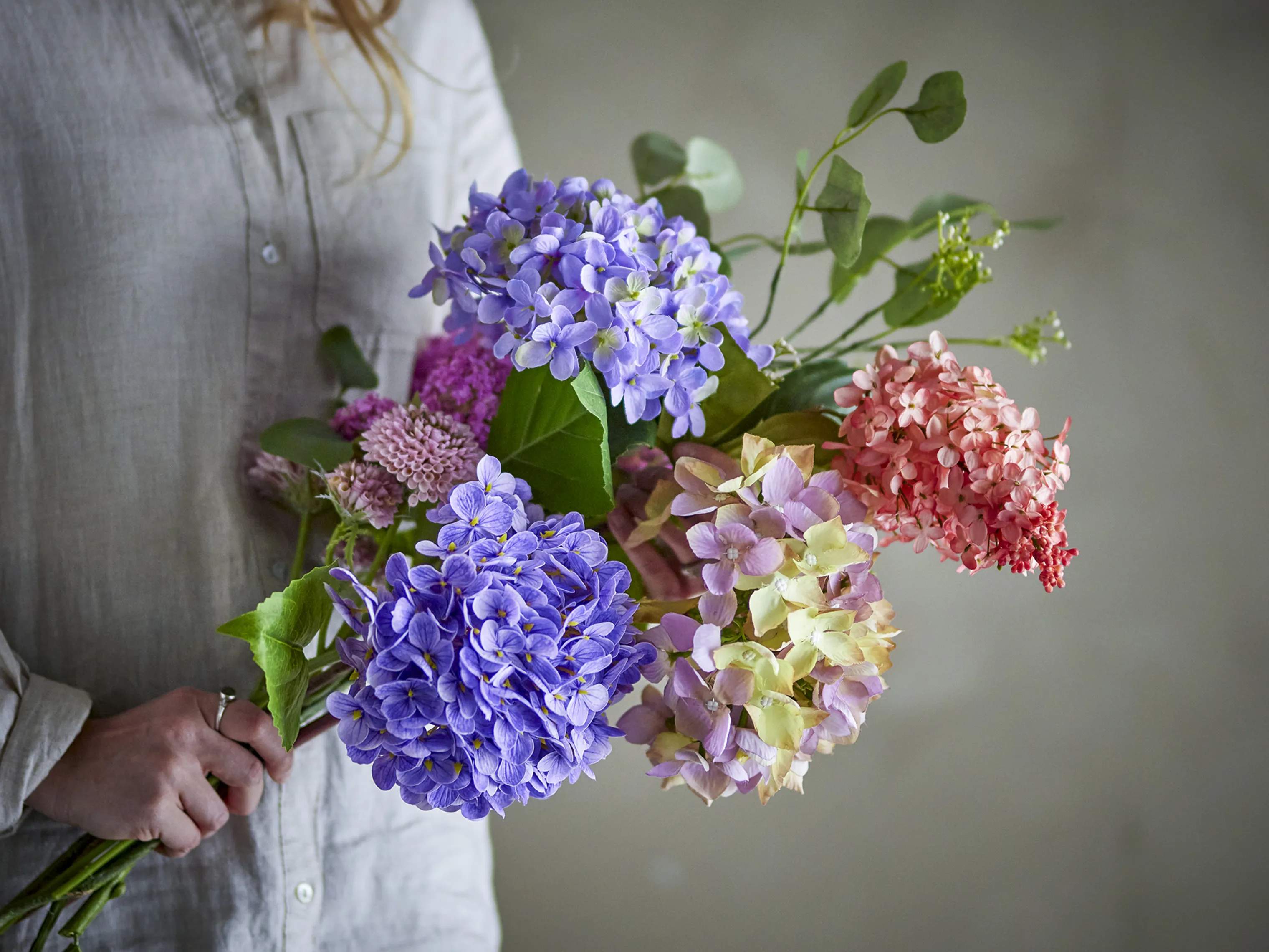 Bloomingville Kunstige blomster Kunstig Buket - Edge i Lilla/multi, 4